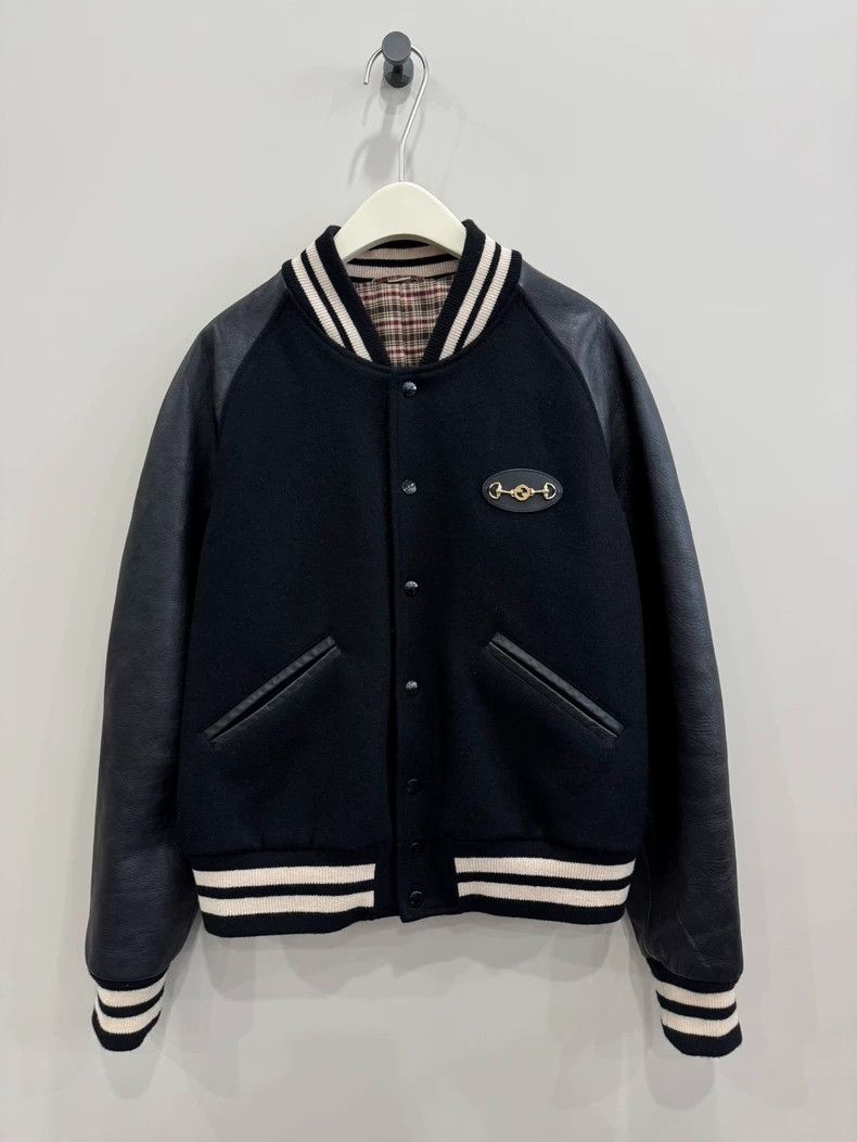 Gucci Gucci Wool and Leather Jacket Size US L / EU 52-54 / 3 - 1 Thumbnail