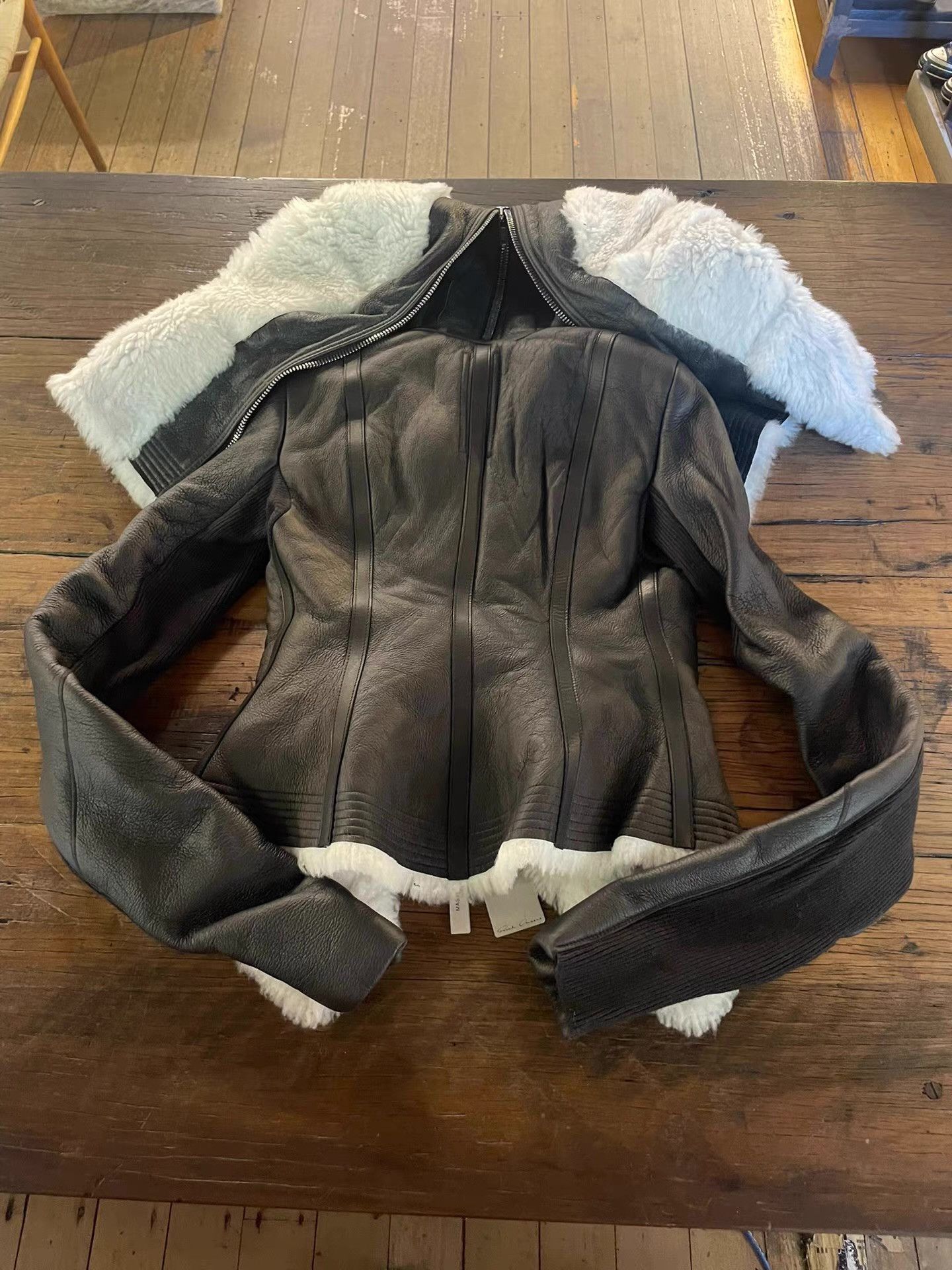 Rick Owens Rick Owens 16FW Oversized Lapel Biker Leather Jacket Ｑ25 Size XS / US 0-2 / IT 36-38 - 2 Thumbnail