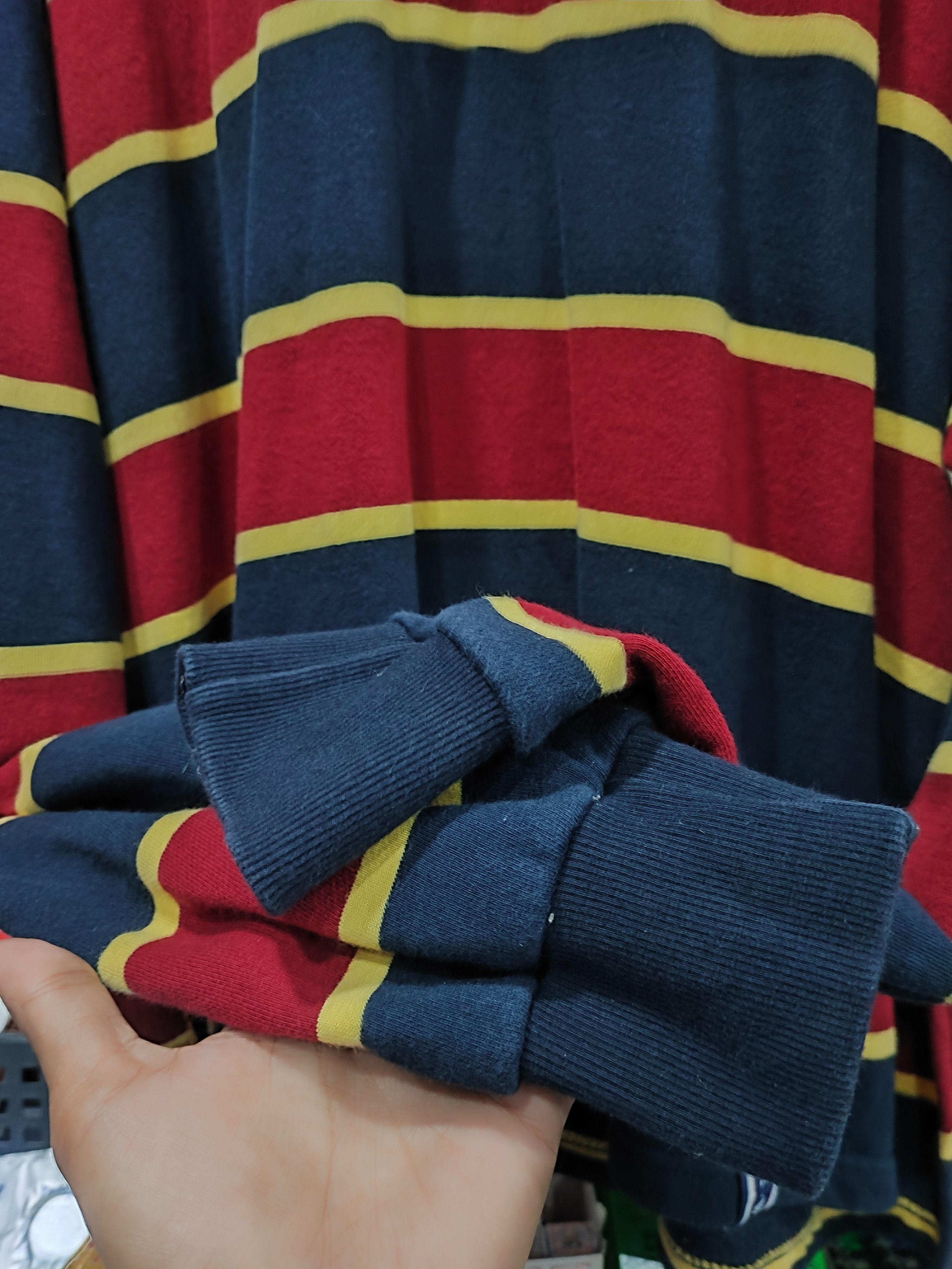 Japanese Brand ROMANTIC CROWN RUGBY LONG SLEEVE Size US L / EU 52-54 / 3 - 9 Thumbnail