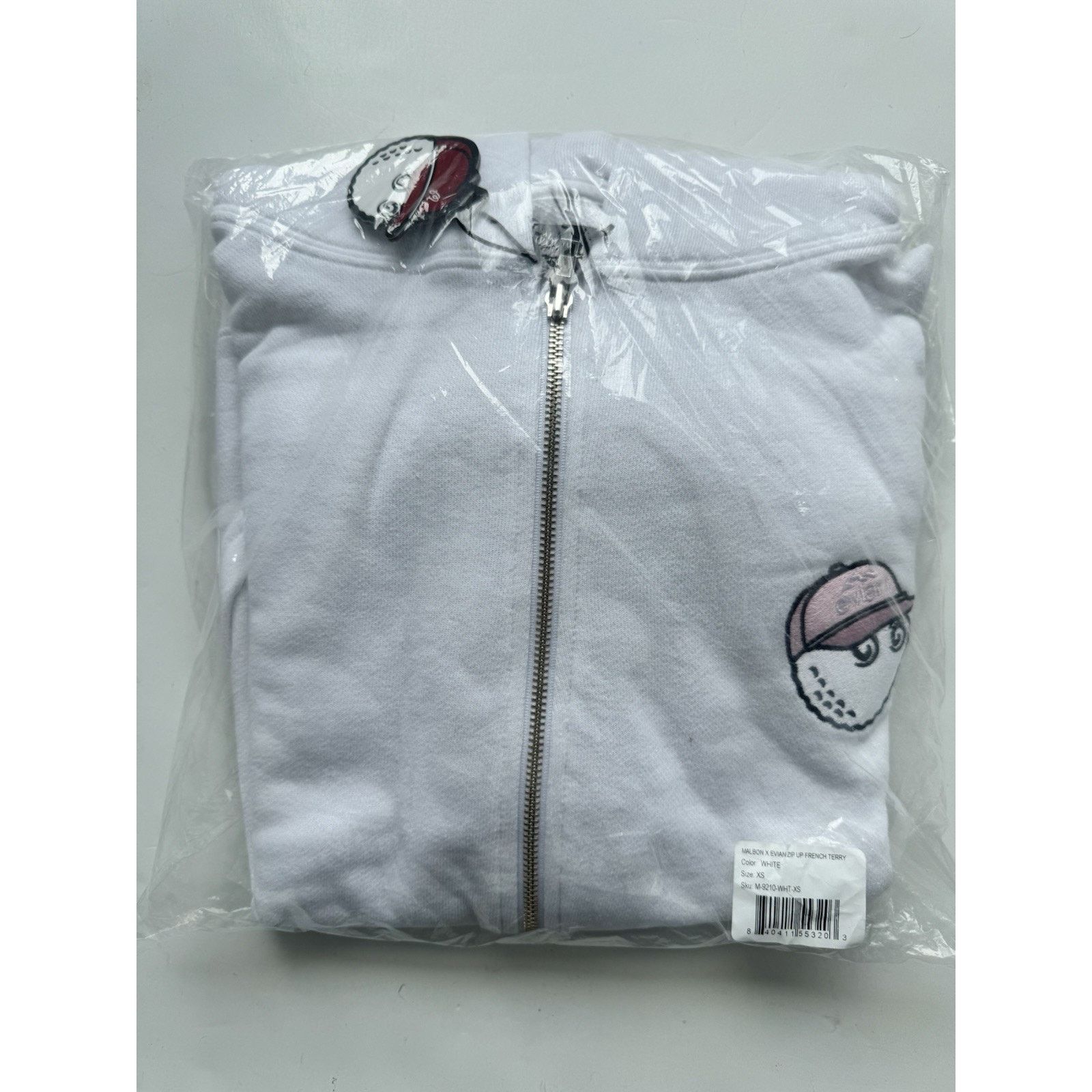 Malbon Malbon Golf x Evian French Terry Zip Up White Small Size US S / EU 44-46 / 1 - 8 Thumbnail