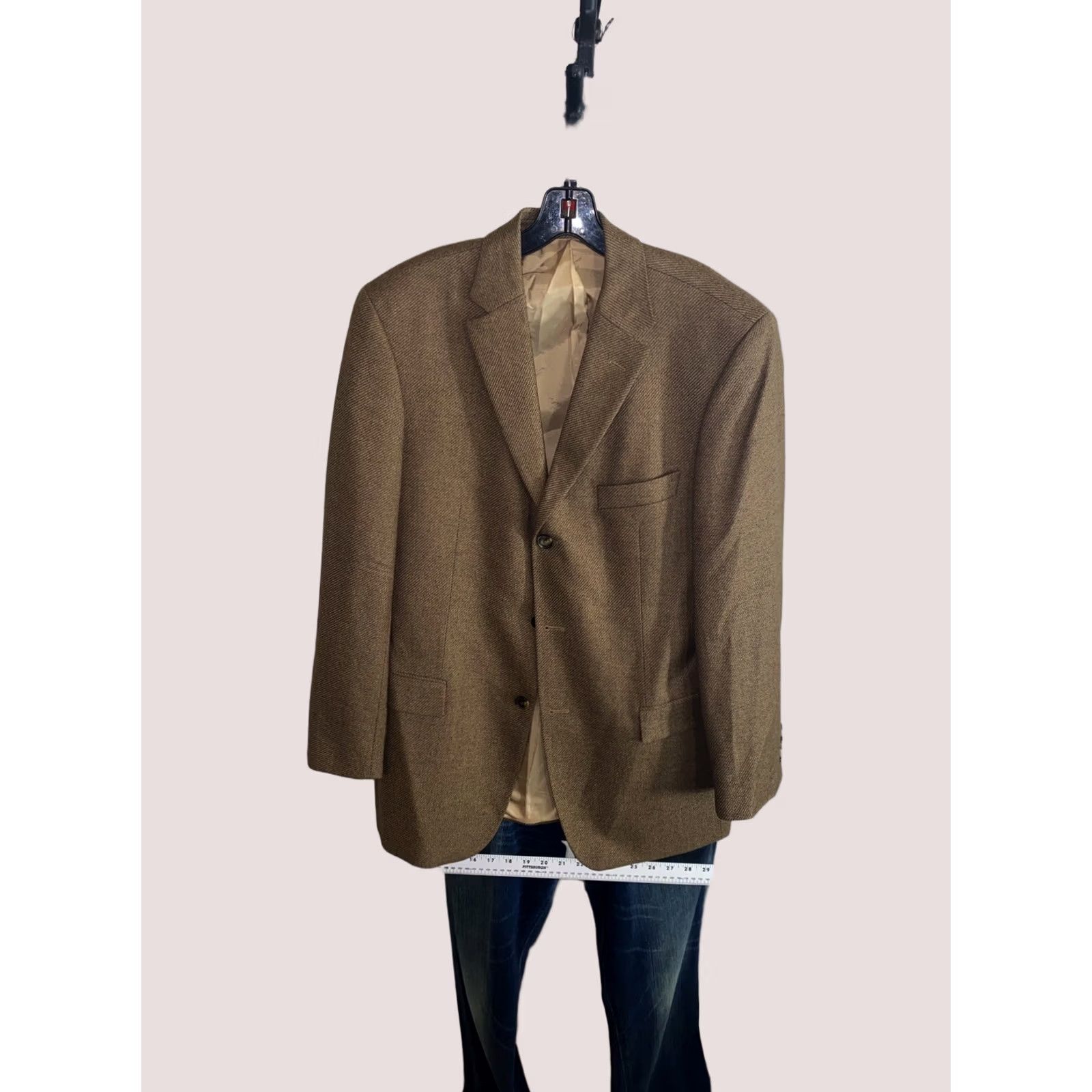 Hugo Boss Hugo Boss Blazer Jacket Wool Earth Tone Rosellini Sz 40 US Mens Color Sharp Size US XXS / EU 40 - 1 Thumbnail