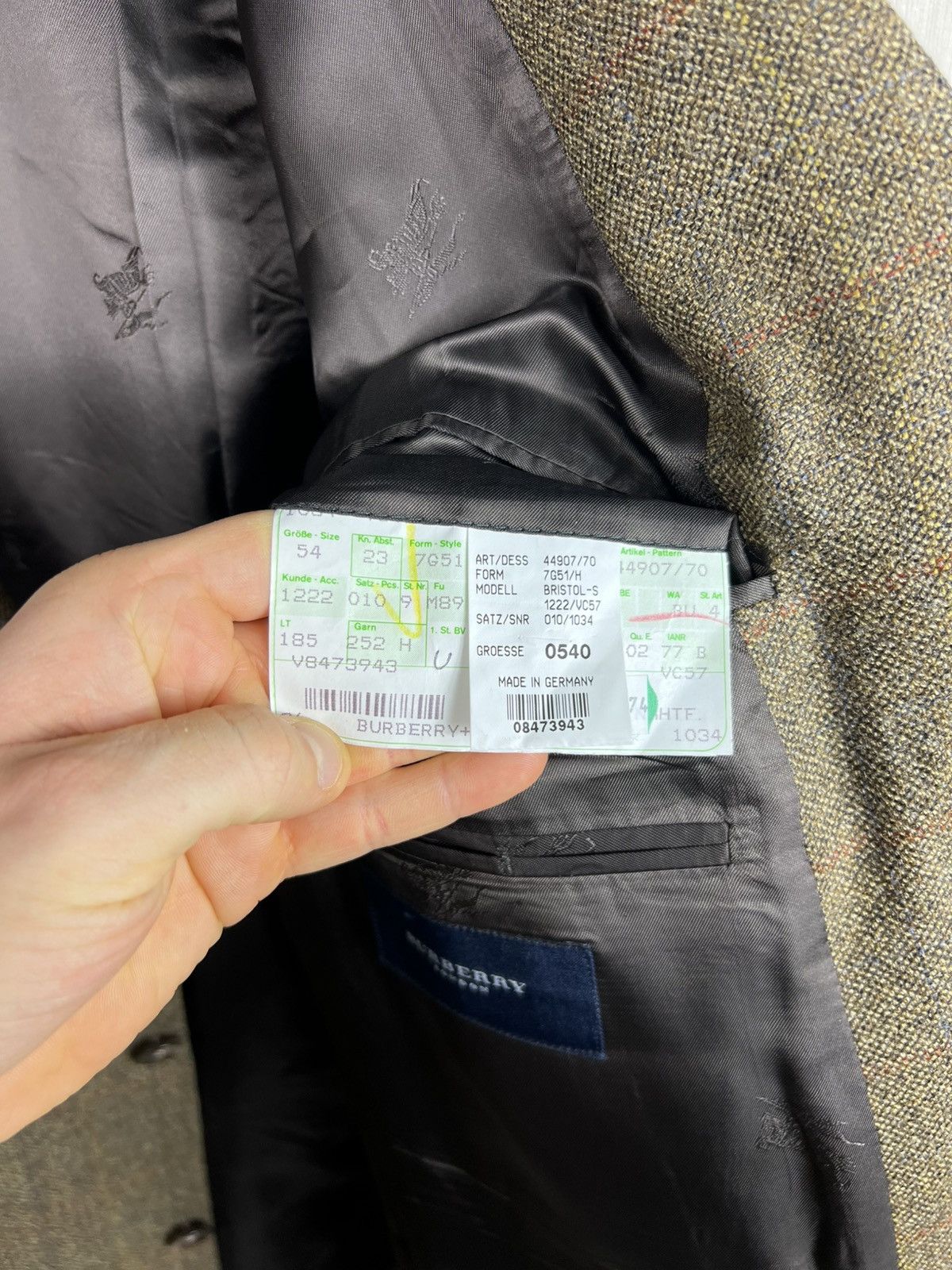 Burberry Vintage Burberry London wool bristol checked blazer jacket Size US L / EU 52-54 / 3 - 16 Thumbnail