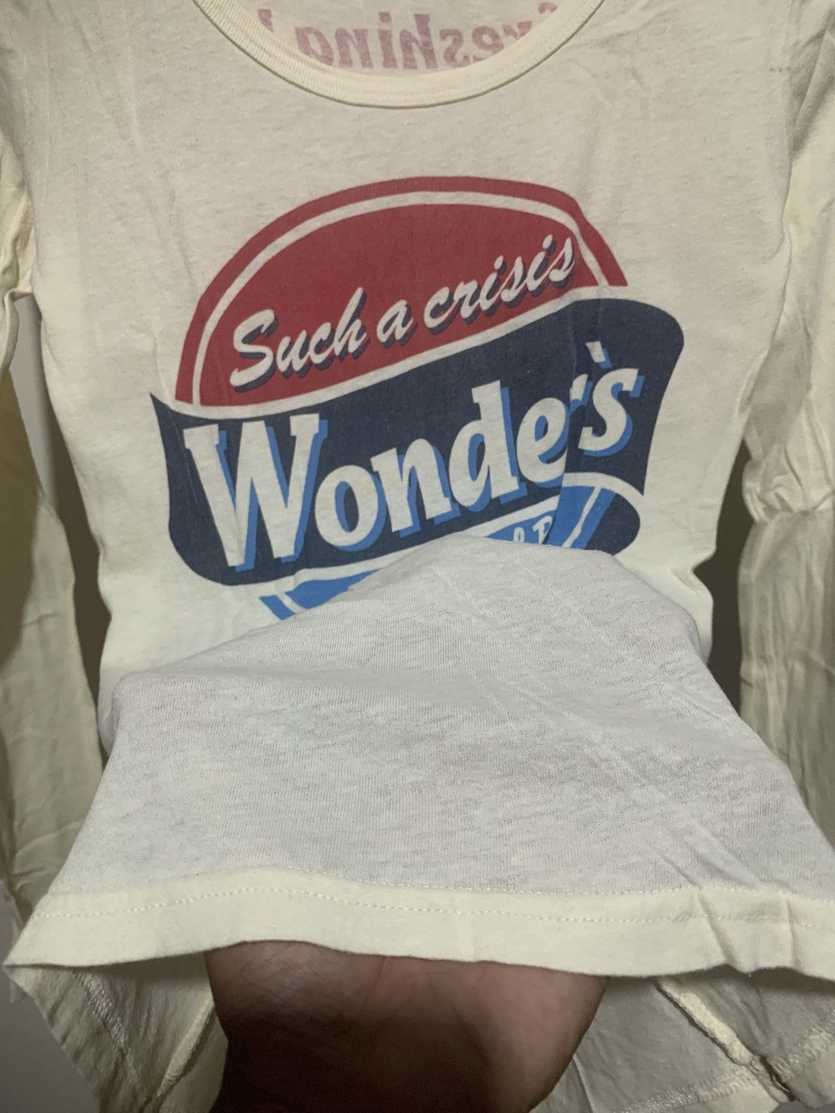 Hysteric Glamour × Swarovski Japanese Such A Crisis Gothic Poem Long Sleeve T Shirt Size US M / EU 48-50 / 2 - 4 Thumbnail