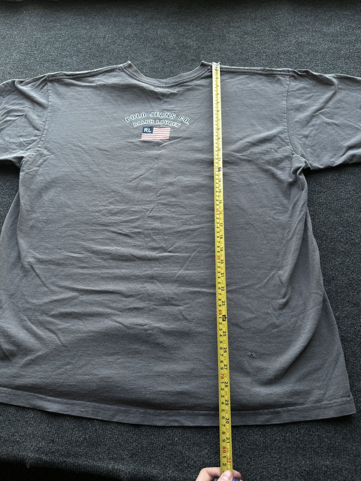Polo Ralph Lauren FLAG 🚨 RALPH LAUREN POLO JEANS COMPANY BIG FLAG LOGO MEN Size US XXL / EU 58 / 5 - 13 Thumbnail