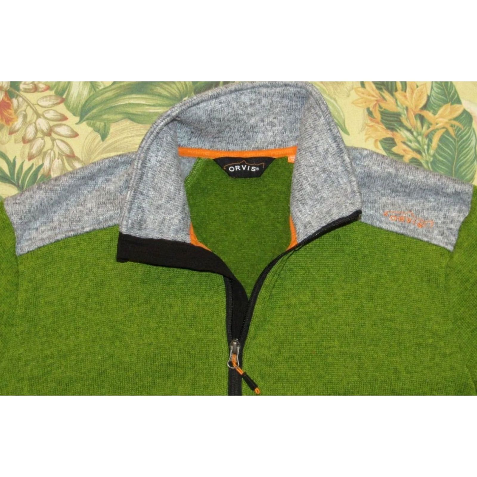 Orvis ORVIS Green Jackson Full Zip Fleece Jacket Medium M Mens Jacket Size US M / EU 48-50 / 2 - 2 Thumbnail