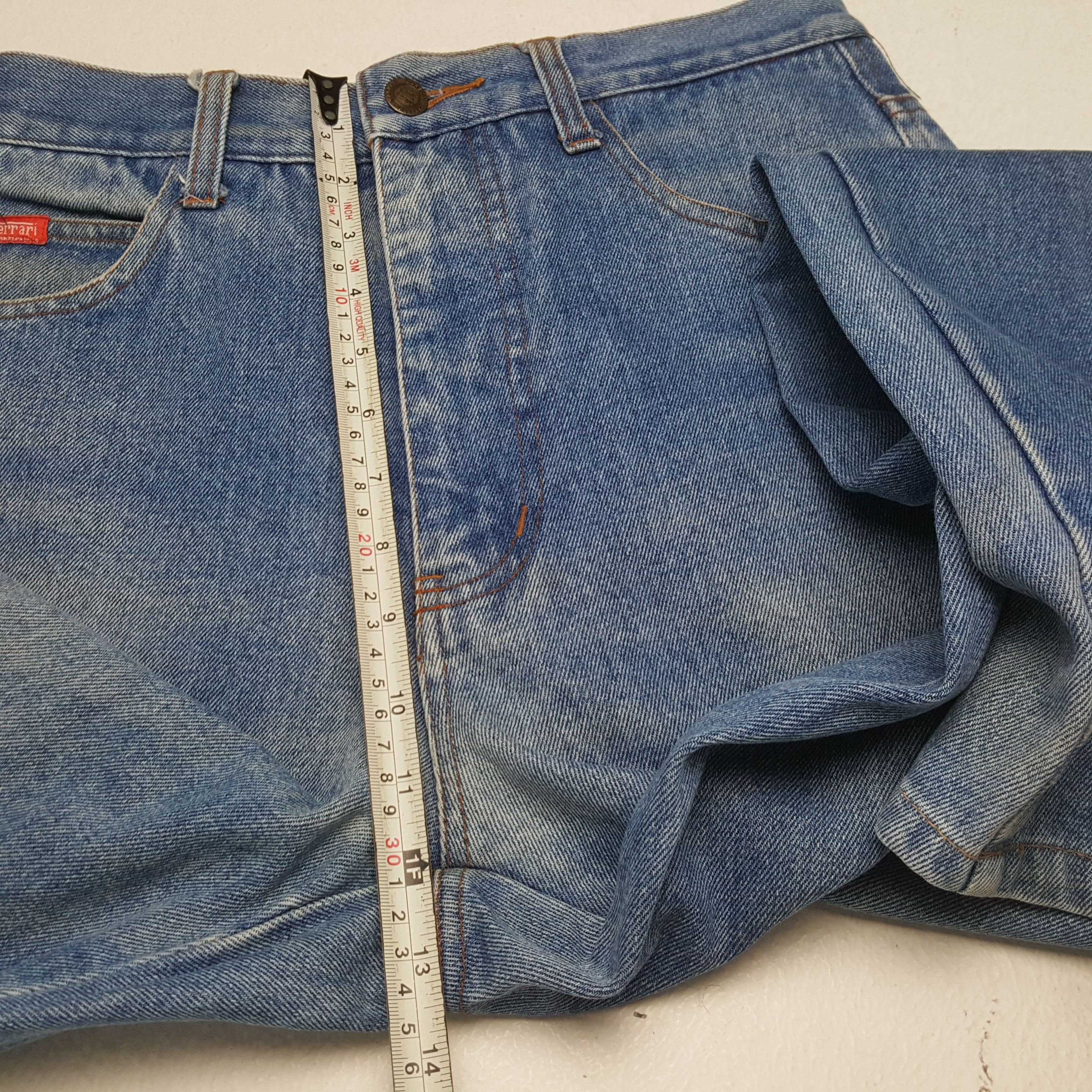 Ferrari × Vintage Vintage FERRARI MAGNETI MARELLI Formula One Jeans Size US 29 - 8 Thumbnail