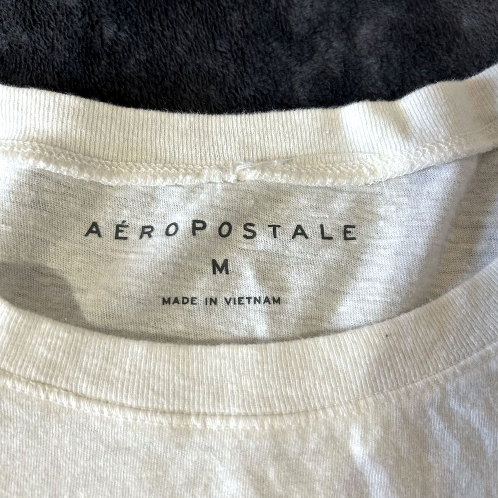 Vintage Aero Cropped Top Shirt Women Medium White Short Sleeve Wide Neck 2020 Size M / US 6-8 / IT 42-44 - 6 Thumbnail