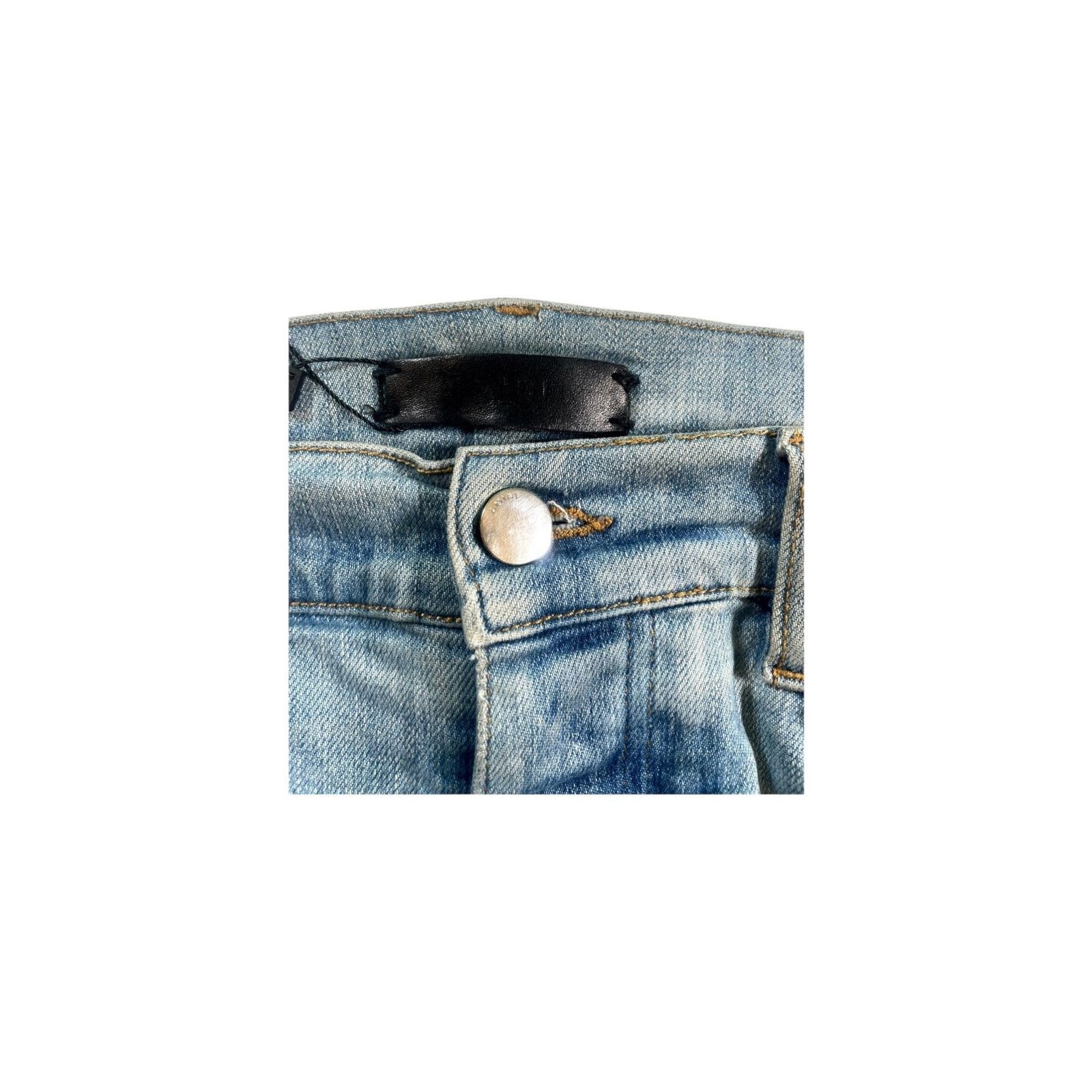 Amiri Amiri Side Logo Light Wash & Clay Jeans Size US 32 / EU 48 - 5 Thumbnail