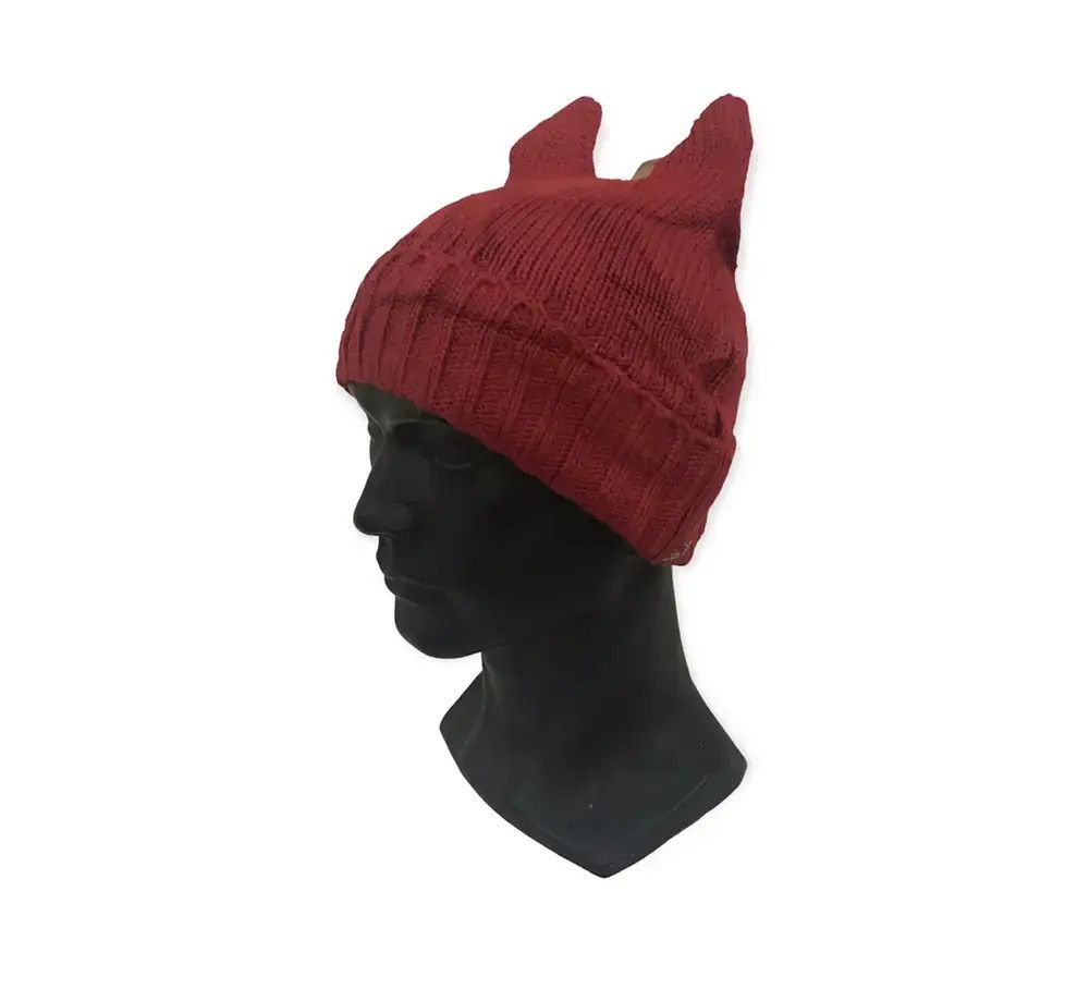 Japanese Brand × Kapital × Vintage Japanese Brand Devil Horn Beanie Hat Size ONE SIZE - 1 Thumbnail