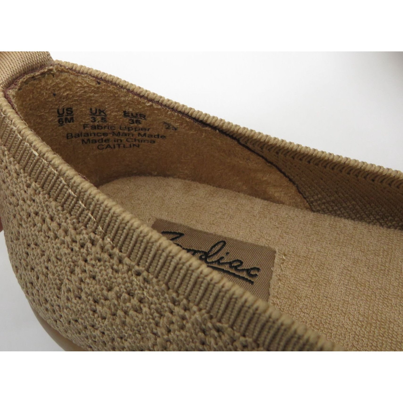 Other Zodiac Caitlin Women's Tan Knit Ballet Flats Size 6 NEW Size US 6 / IT 36 - 7 Thumbnail