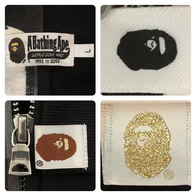 Bape 💫Glow in the dark💫BAPE City camo shark full zip hoodie APE Size US L / EU 52-54 / 3 - 9 Thumbnail