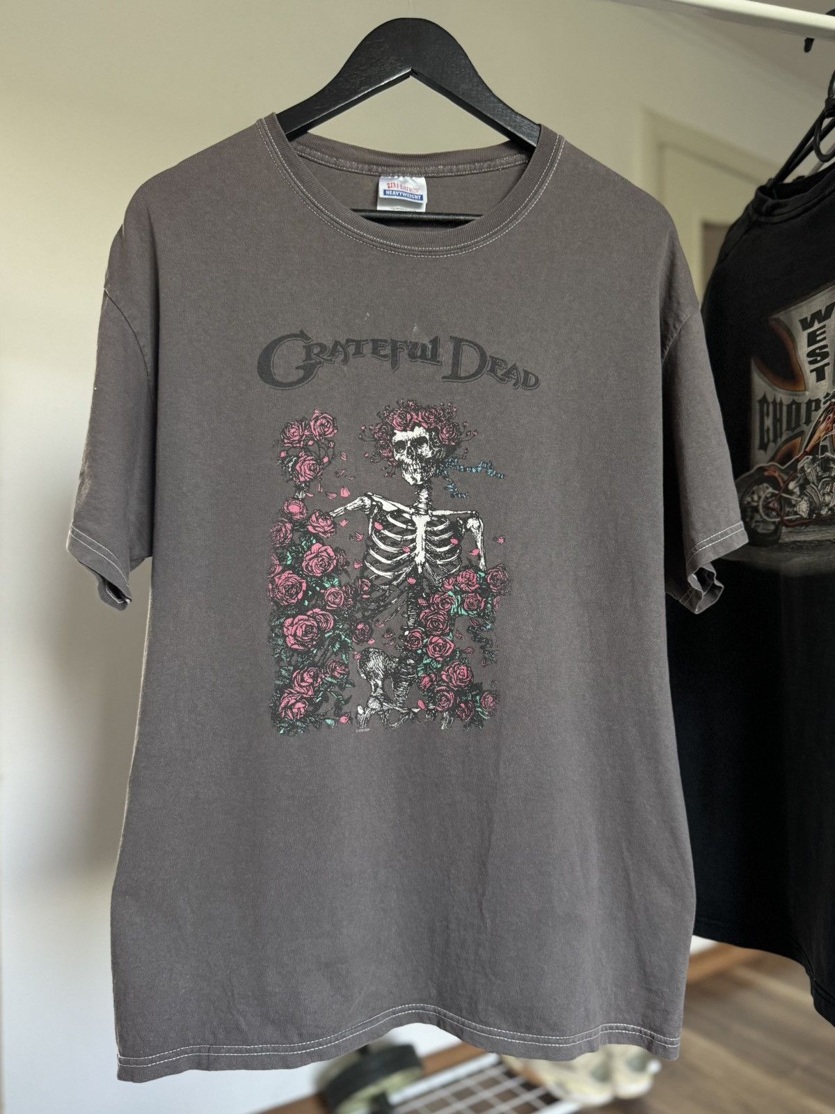 Grateful Dead VTG 2006 Greatful Dead Roses Skeleton Tee Size US L / EU 52-54 / 3 - 1 Thumbnail