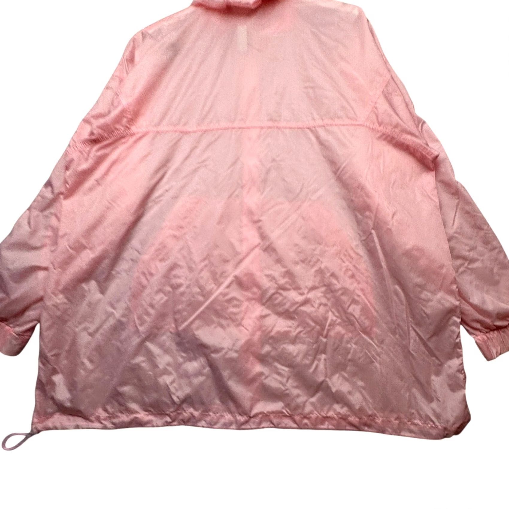 Vintage LL Bean Pink Ripstop Hooded Windbreaker Jacket Womens Large Full Zip 0NX13 Size L / US 10 / IT 46 - 2 Thumbnail