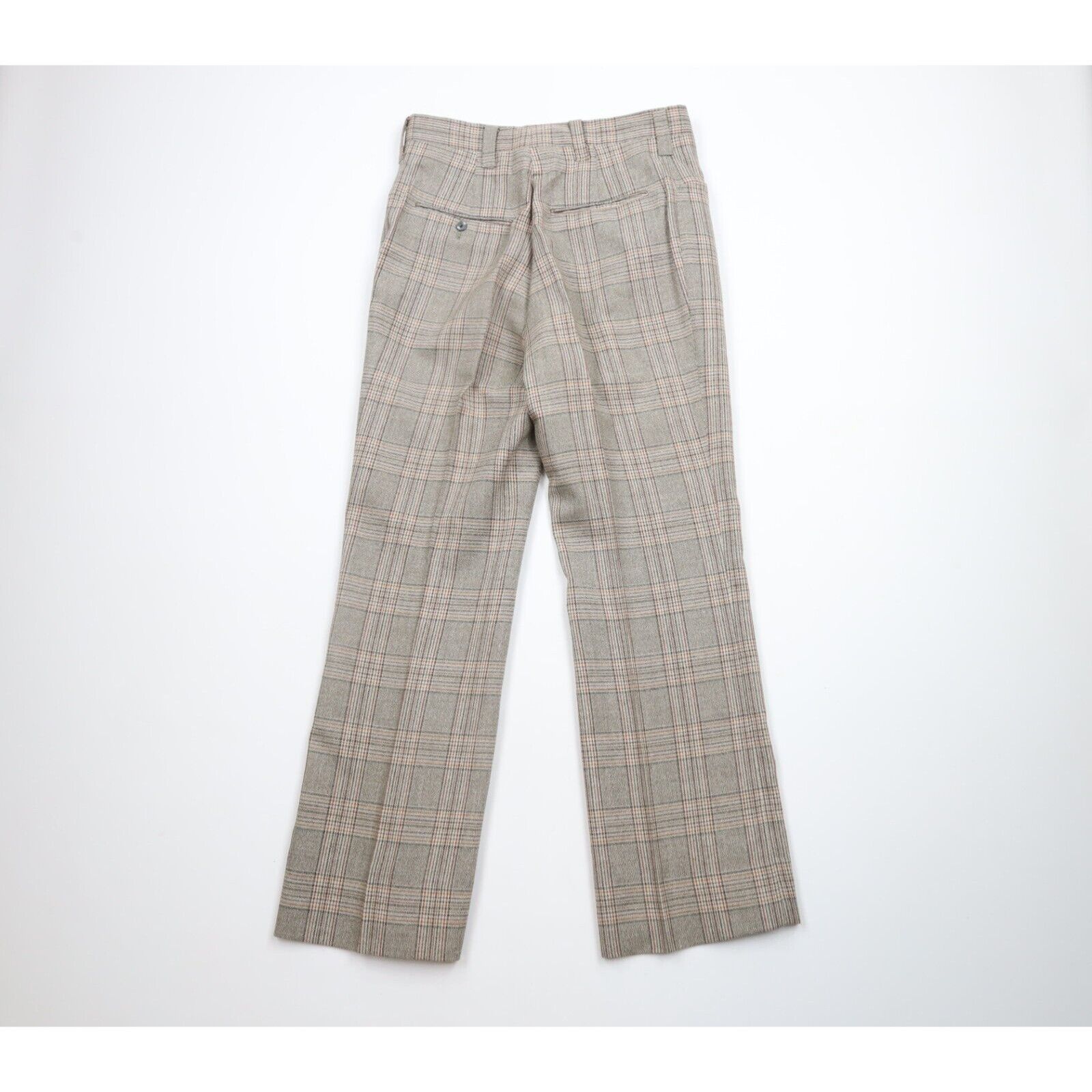 Vintage Vintage 60s 70s 2 Piece Wool Wedding Bell Bottoms Suit Size 38R - 17 Thumbnail