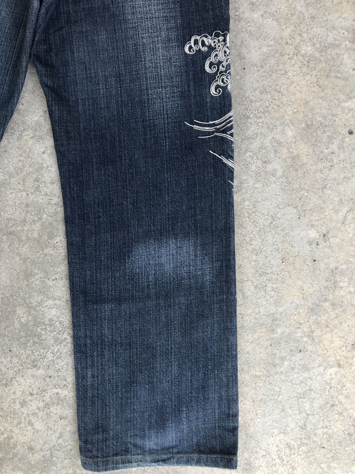 Karakuri Tamashii Karakuri Tamashii Embroidered Jeans Multipocket Size US 33 - 12 Thumbnail