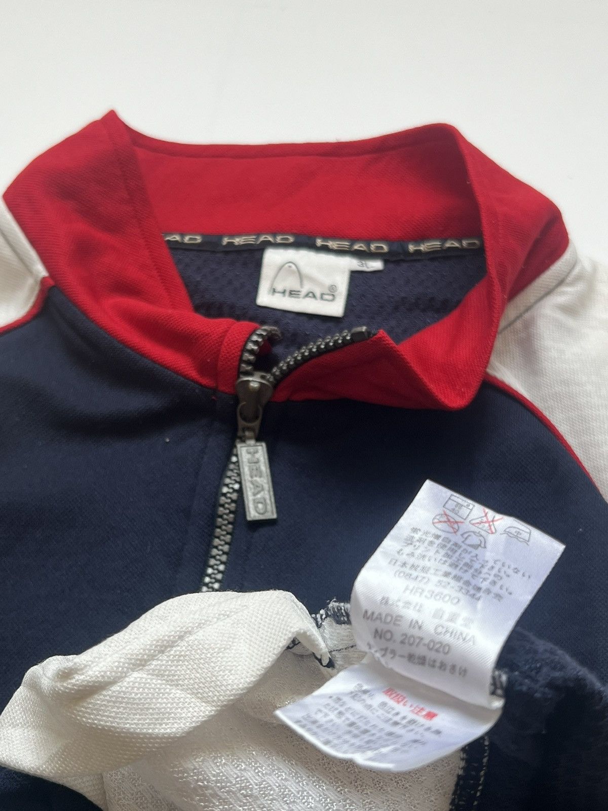 Japanese Brand × Vintage 1990's Head Half Zip Sportswear Size US XXL / EU 58 / 5 - 3 Thumbnail