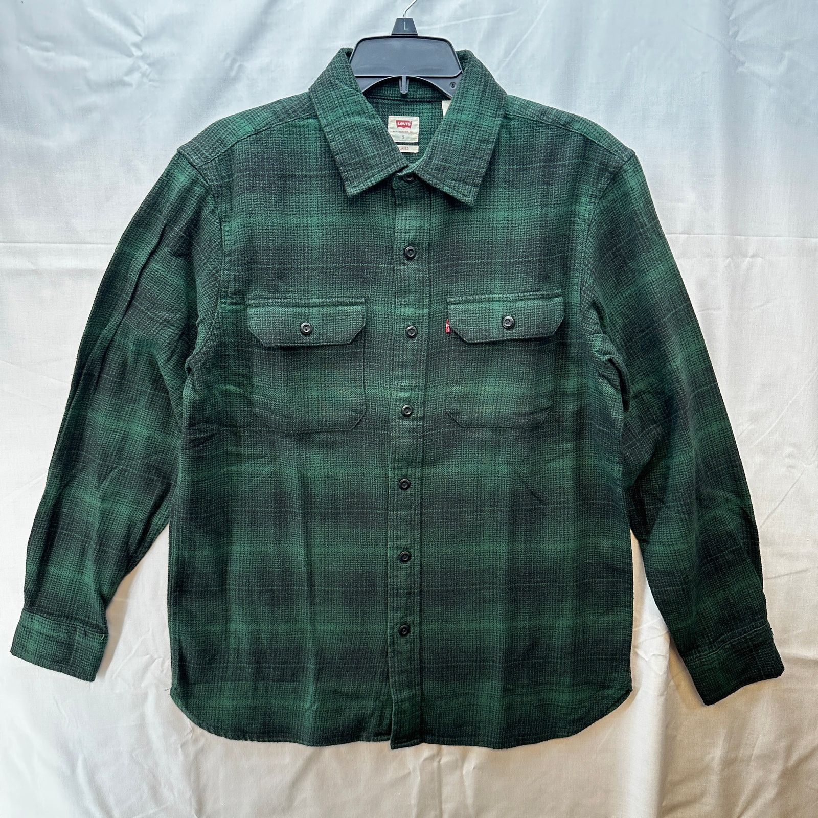 Levi's Levi's Mens Pine Green Plaid Shirt Size Small Size US S / EU 44-46 / 1 - 1 Thumbnail