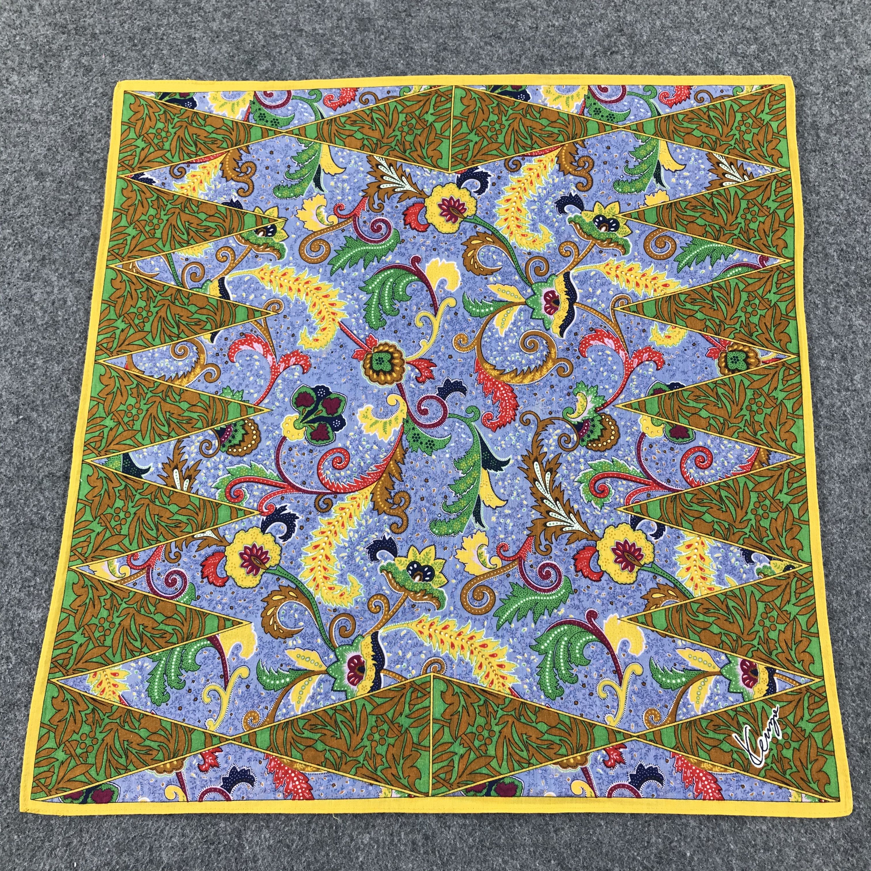 Kenzo Kenzo Batik Design Handkerchief Neckerchief H311 Size ONE SIZE - 1 Thumbnail