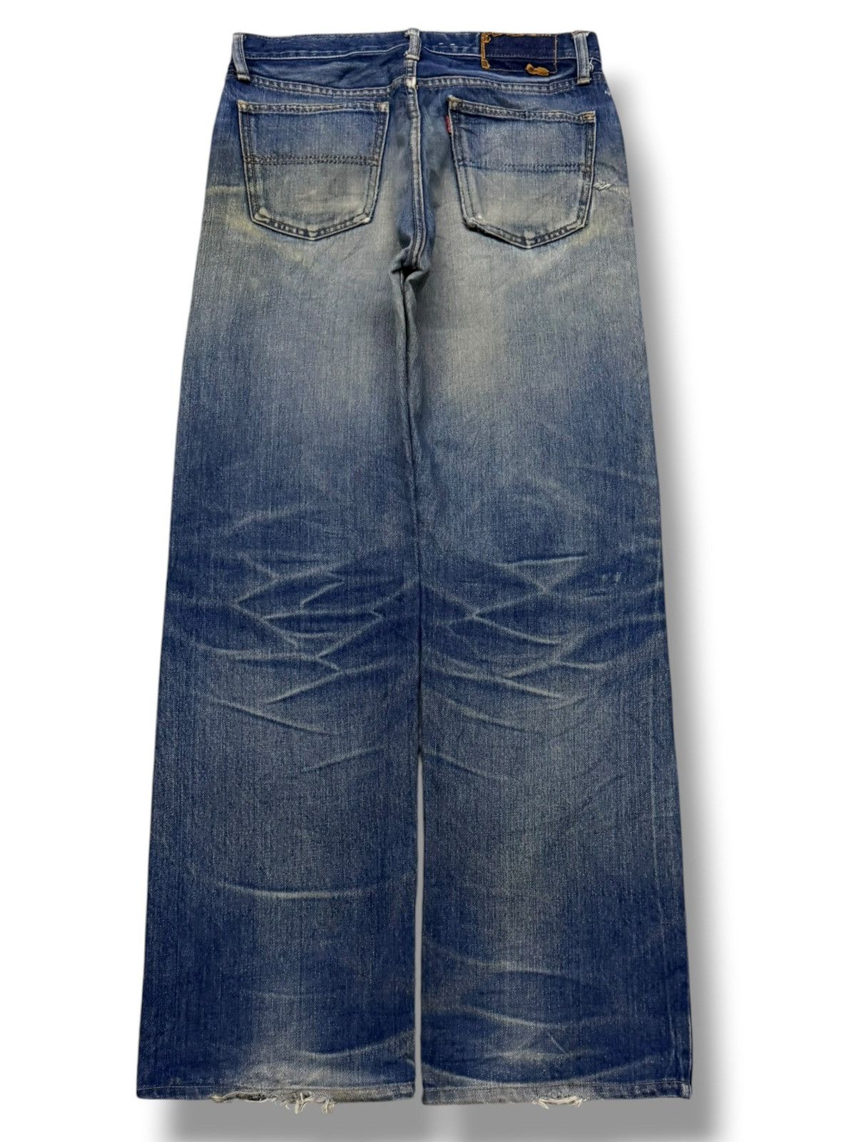 Big John Vintage 80s BIG JOHN BIG-WASHING Japan | Relaxed Straight 29 Size US 29 - 3 Thumbnail
