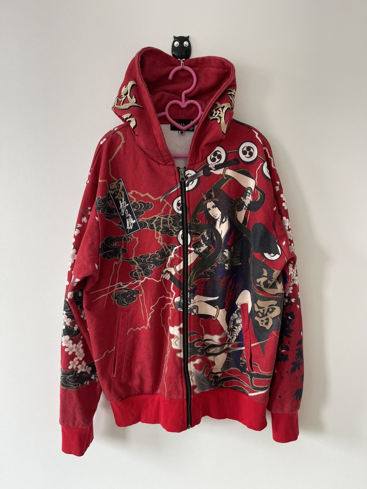 Japanese Brand Rare Vintage DIVINE RETRIBUTION Satanic Geisha Sukajan Size US XL / EU 56 / 4 - 2 Thumbnail