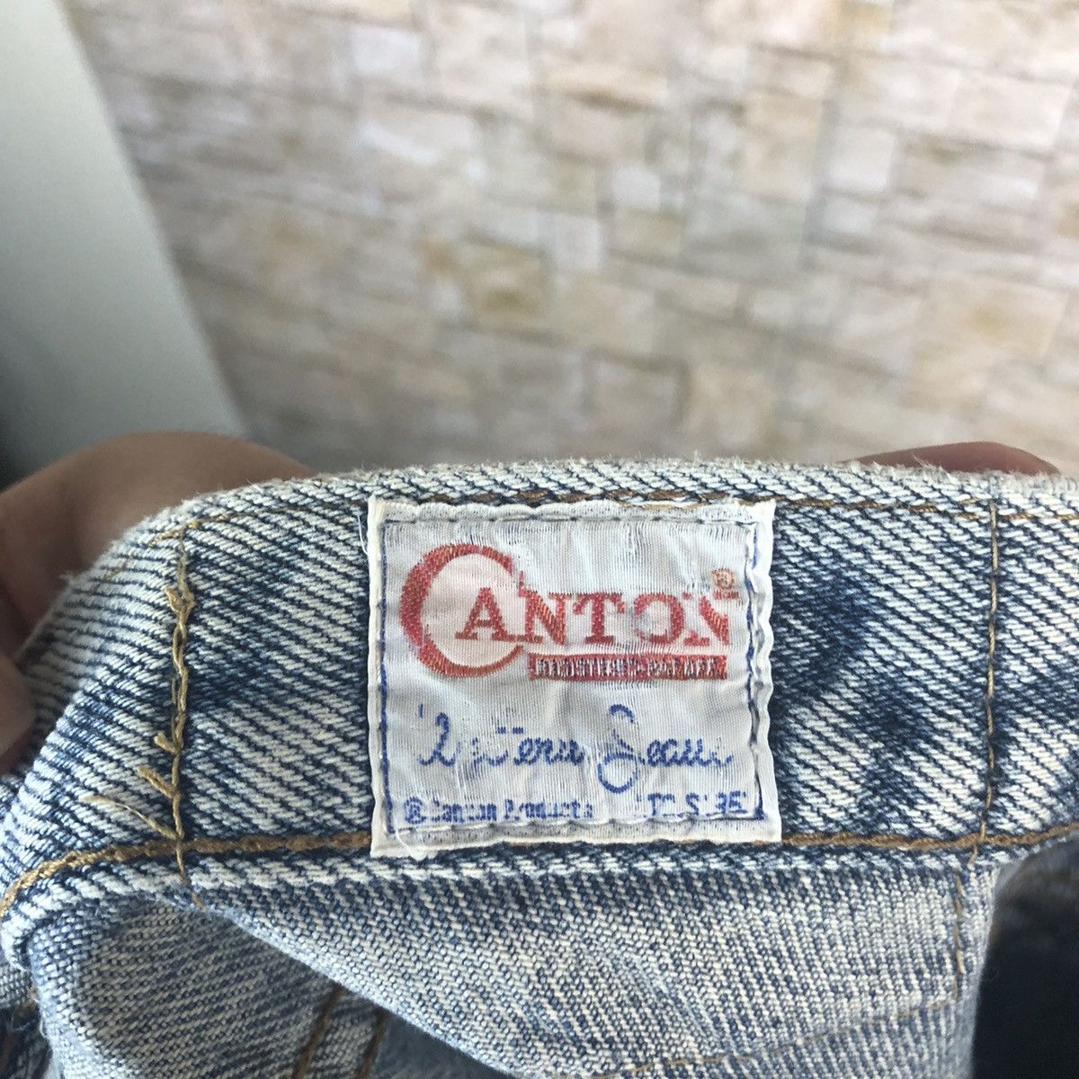 Japanese Brand Cantos vintage Blue Denim Pants #A54 Size US 28 / EU 44 - 20 Thumbnail