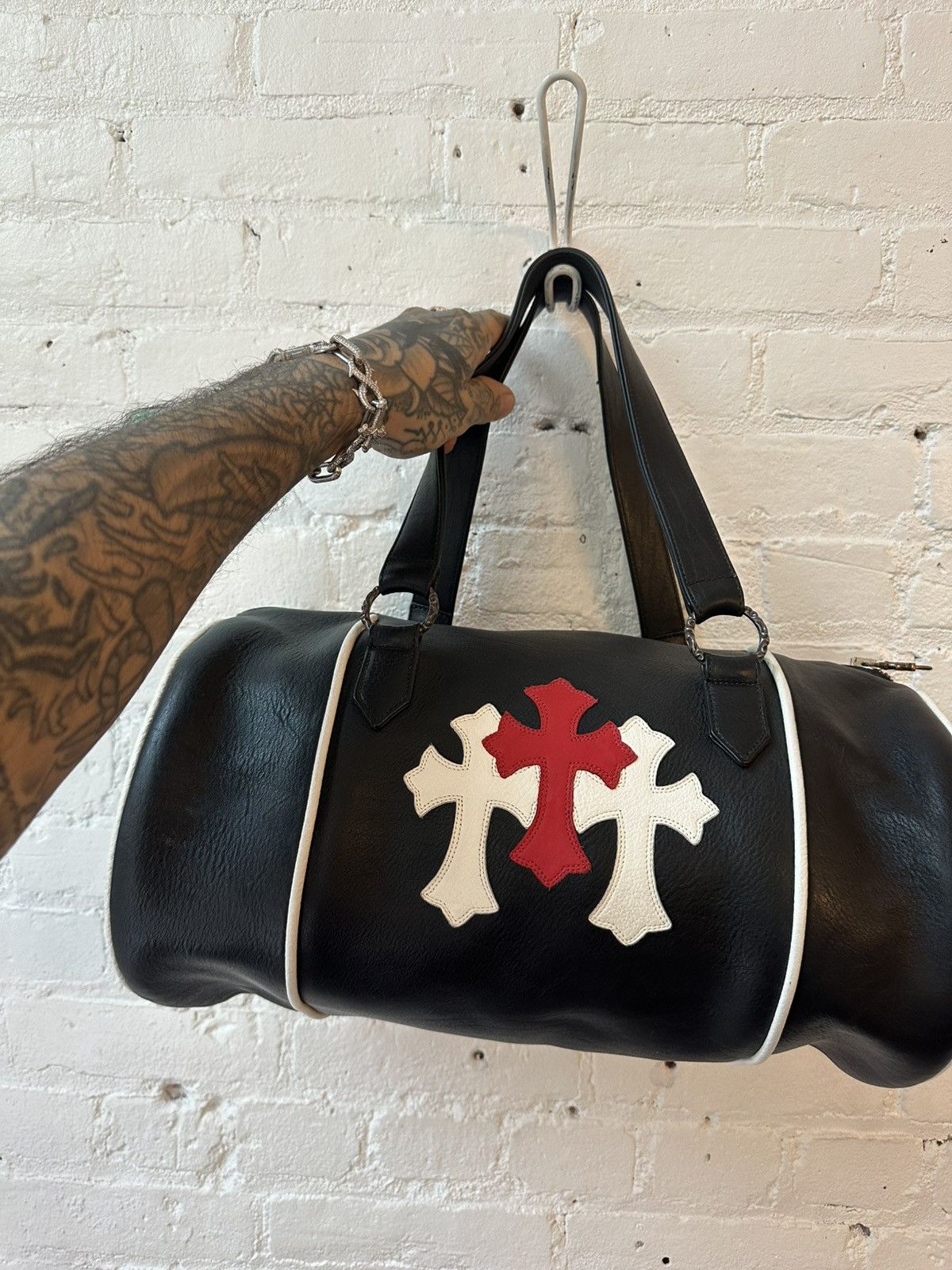 Chrome Hearts Chrome Hearts MINI BOSTON DUFFLE CROSS PATCH BAG NEW Size ONE SIZE - 3 Thumbnail