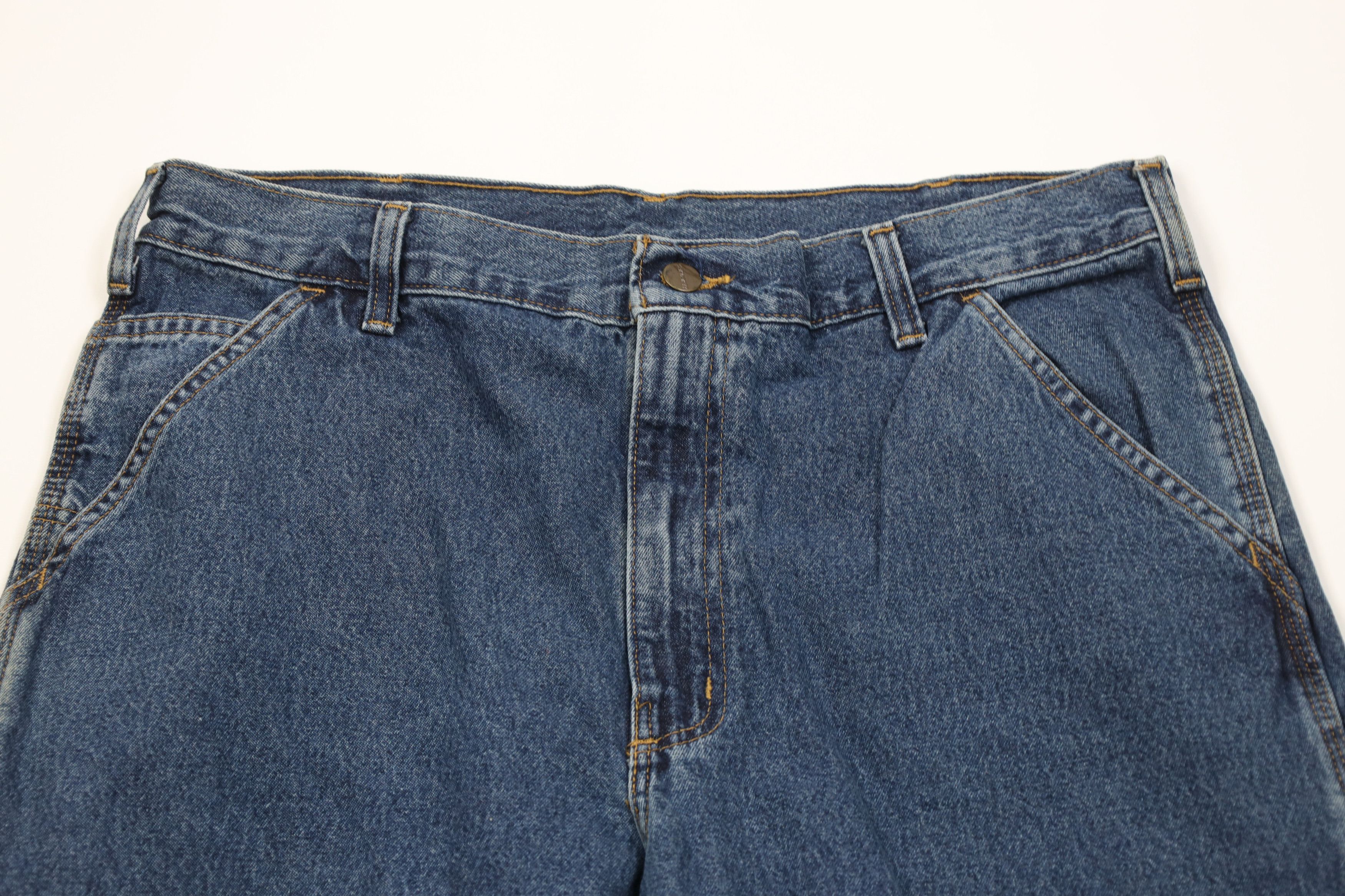 Carhartt Vintage Y2K Carhartt Original Wide Leg Dungaree Denim Jeans Size US 36 / EU 52 - 2 Thumbnail