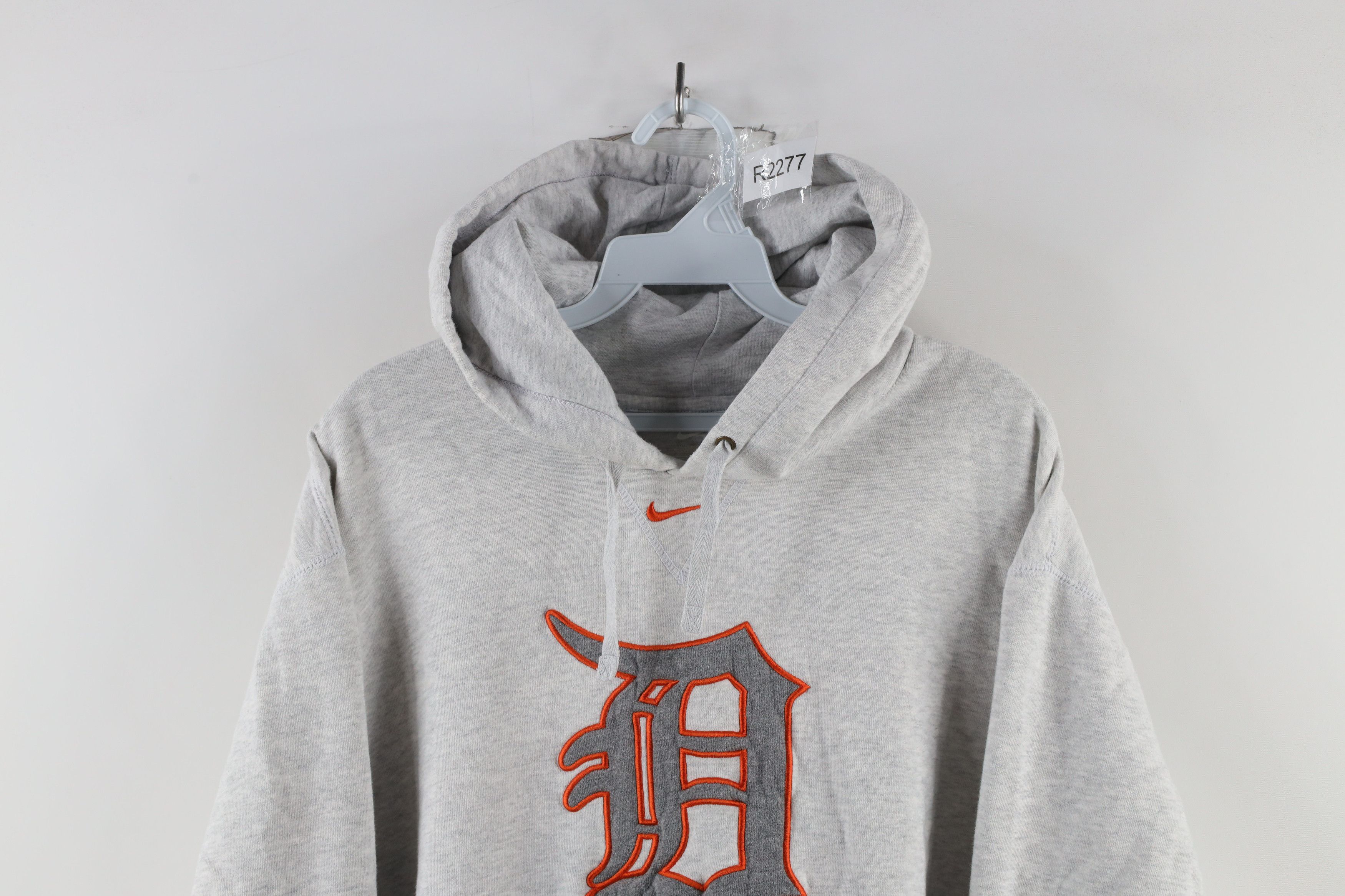 Vintage Vintage Nike Swoosh Detroit Tigers Baseball Hoodie Gray Size US XL / EU 56 / 4 - 2 Thumbnail