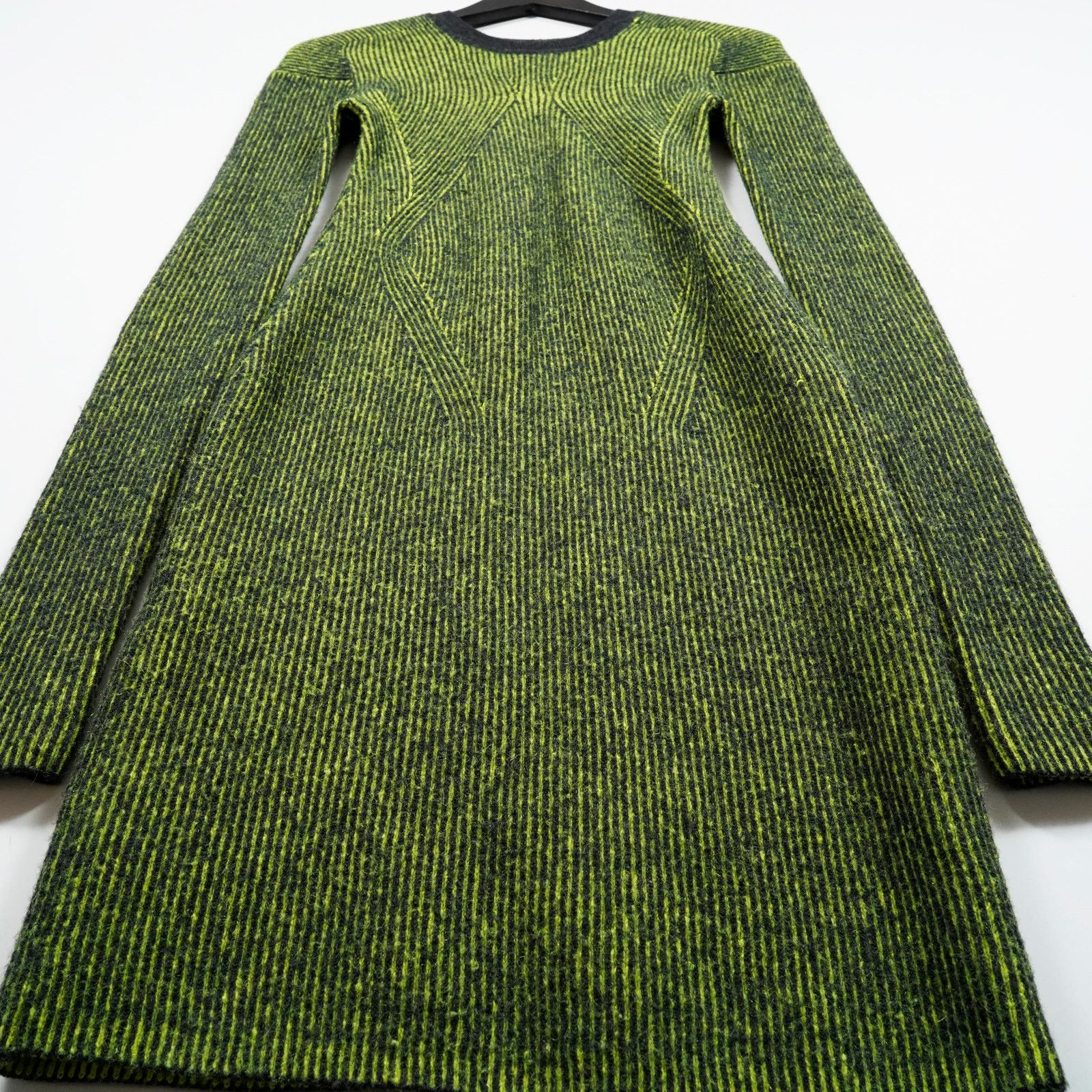 Y-3 Y-3 Yohji Yamamoto Knit Dress Green Black Striped XS Bodycon Size XS / US 0-2 / IT 36-38 - 2 Thumbnail