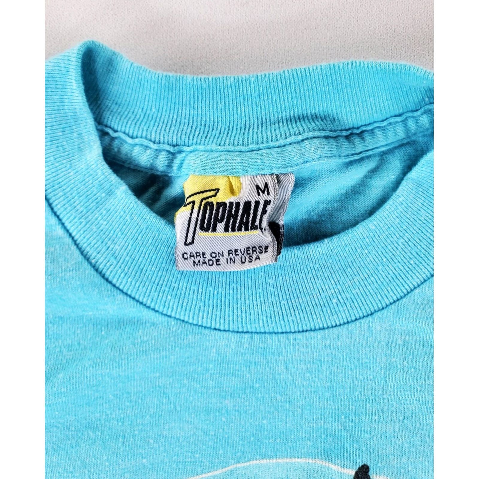 Vintage VINTAGE Seagram's VO T Shirt Tophalf VTG 80s 90s Surf Beach Blue Sheer Burnout Mens M Shirt Size US M / EU 48-50 / 2 - 3 Thumbnail