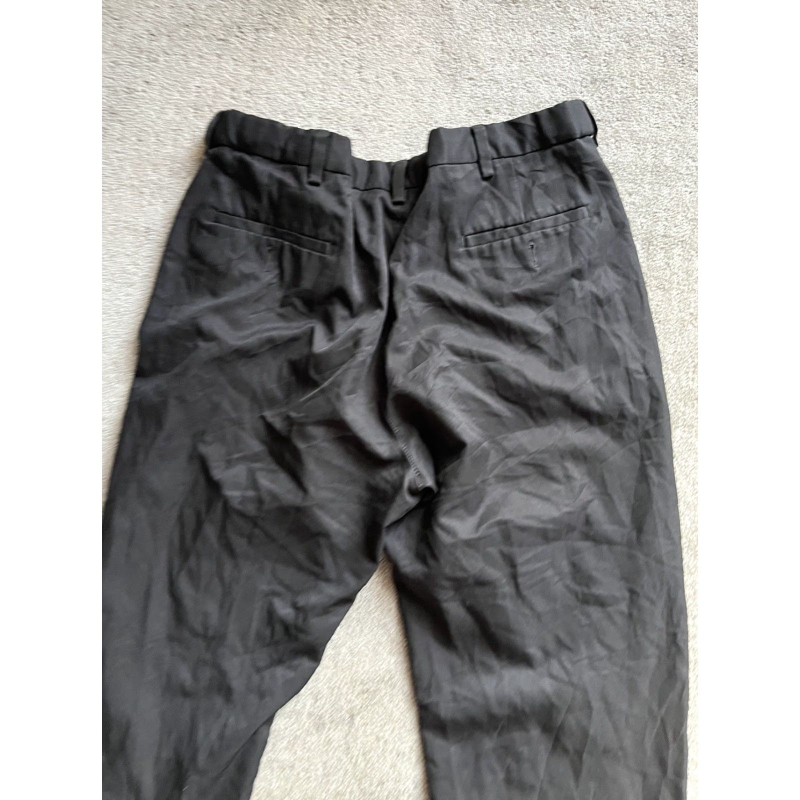 Haggar Haggar Dress Pants Mens 40x29 Black Cool Comfort Flat Front Size US 40 / EU 56 - 4 Thumbnail