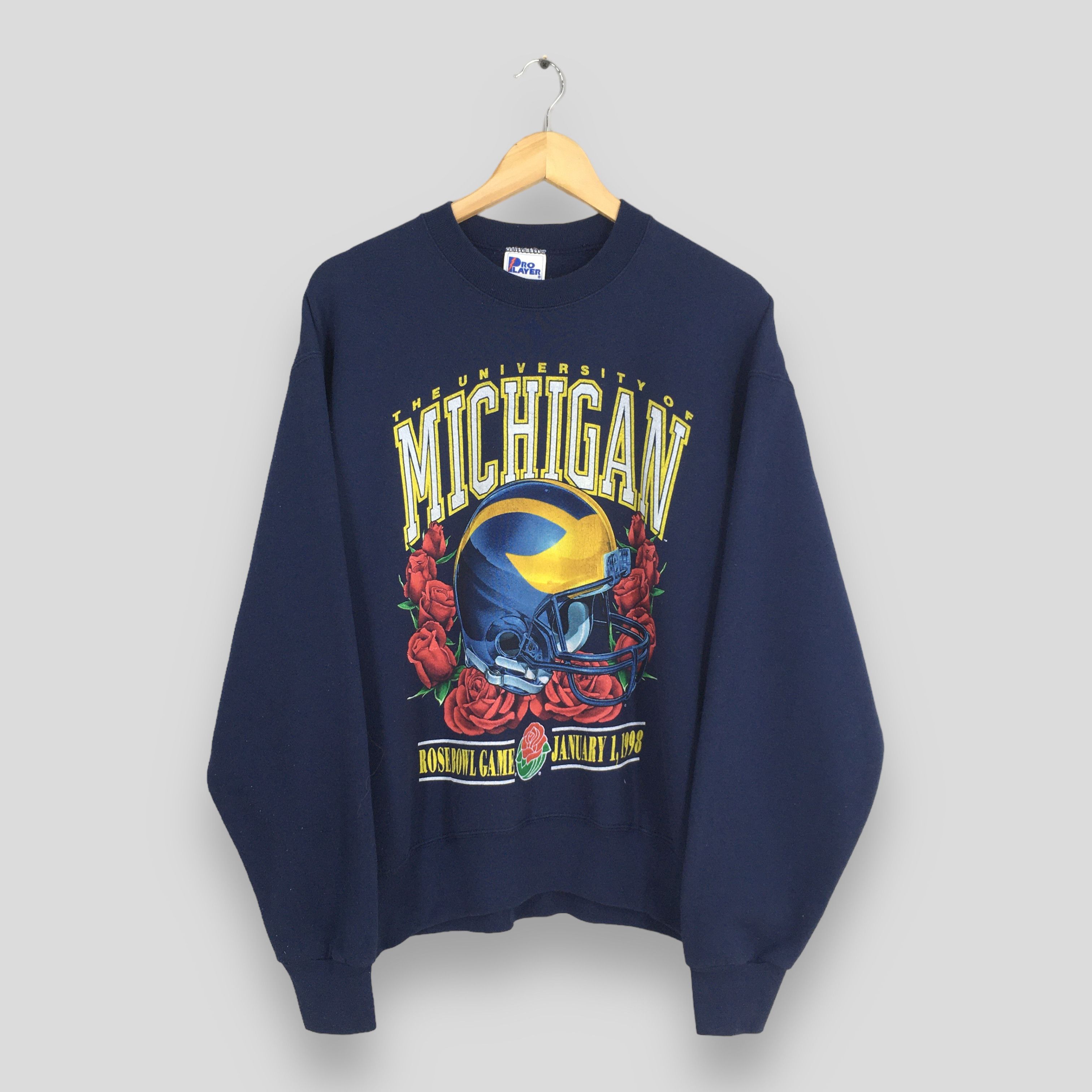 NCAA Vintage 90s Michigan Wolverines Ncaa Jumper Large Size US L / EU 52-54 / 3 - 1 Thumbnail