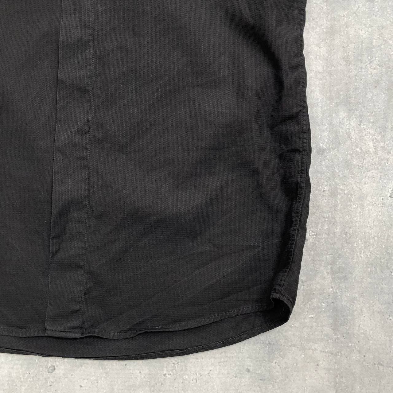 Kenzo × Vintage Vintage Kenzo Homme Nehru Collar LS Button-Up Shirt Black 39 Size US M / EU 48-50 / 2 - 13 Thumbnail