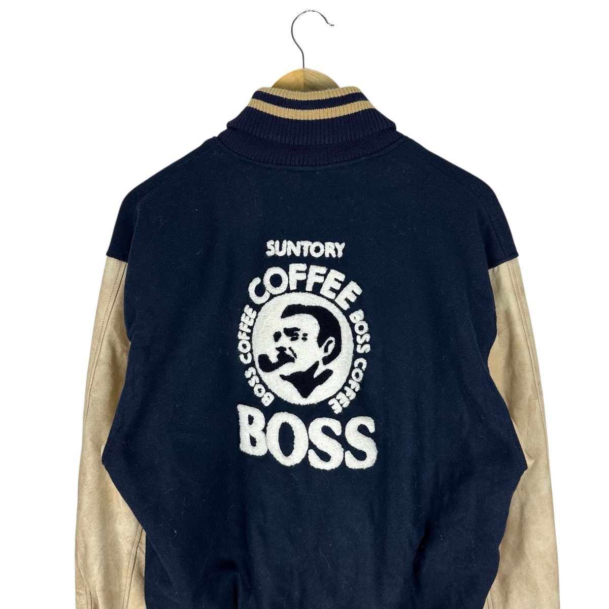Japanese Brand SUNTORY BOSS COFFEE VARSITY JACKET Size US L / EU 52-54 / 3 - 8 Thumbnail