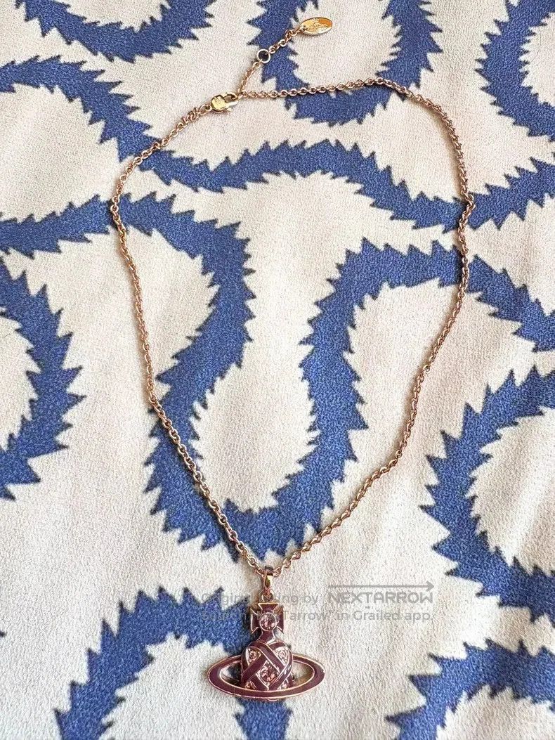 Vivienne Westwood Vivienne Westwood Vintage Purple Saturn Necklace. Size ONE SIZE - 3 Thumbnail