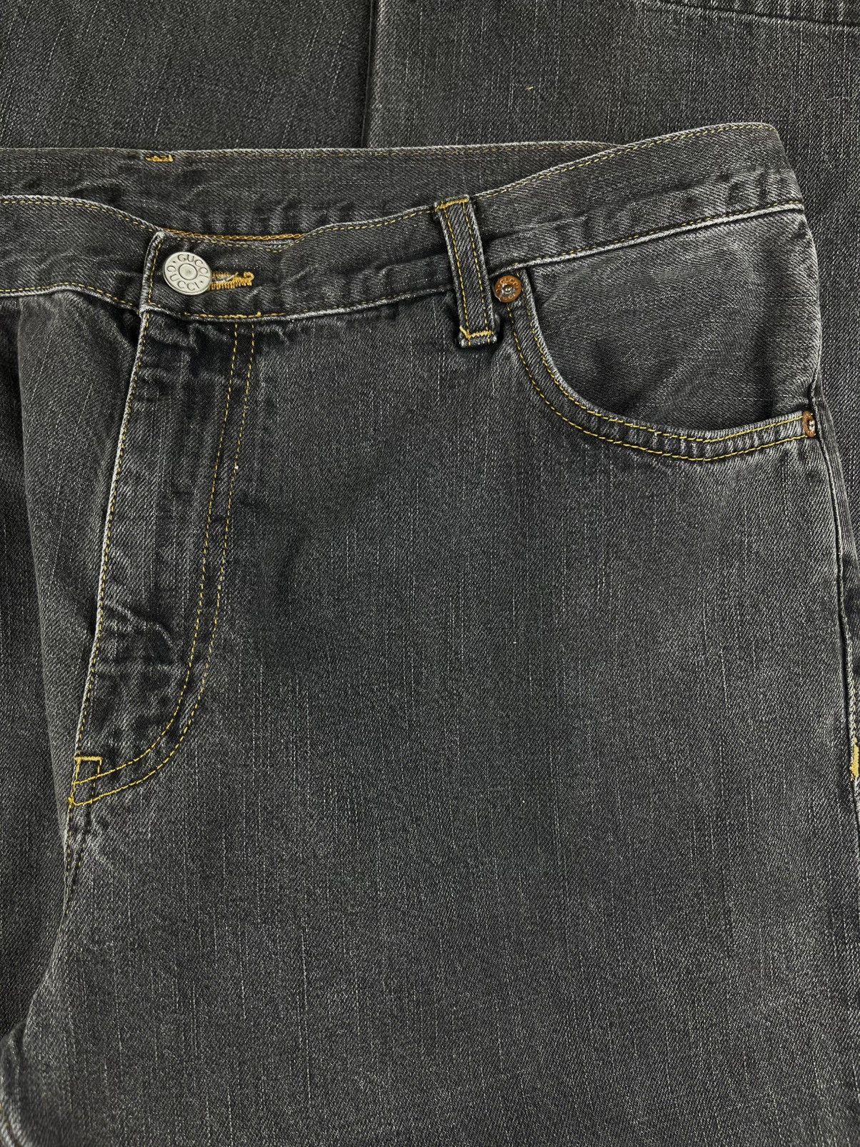 Gucci Gucci Tom Ford Vintage Gray Raw Hem Bootcut Denim Jeans Size US 36 / EU 52 - 3 Thumbnail