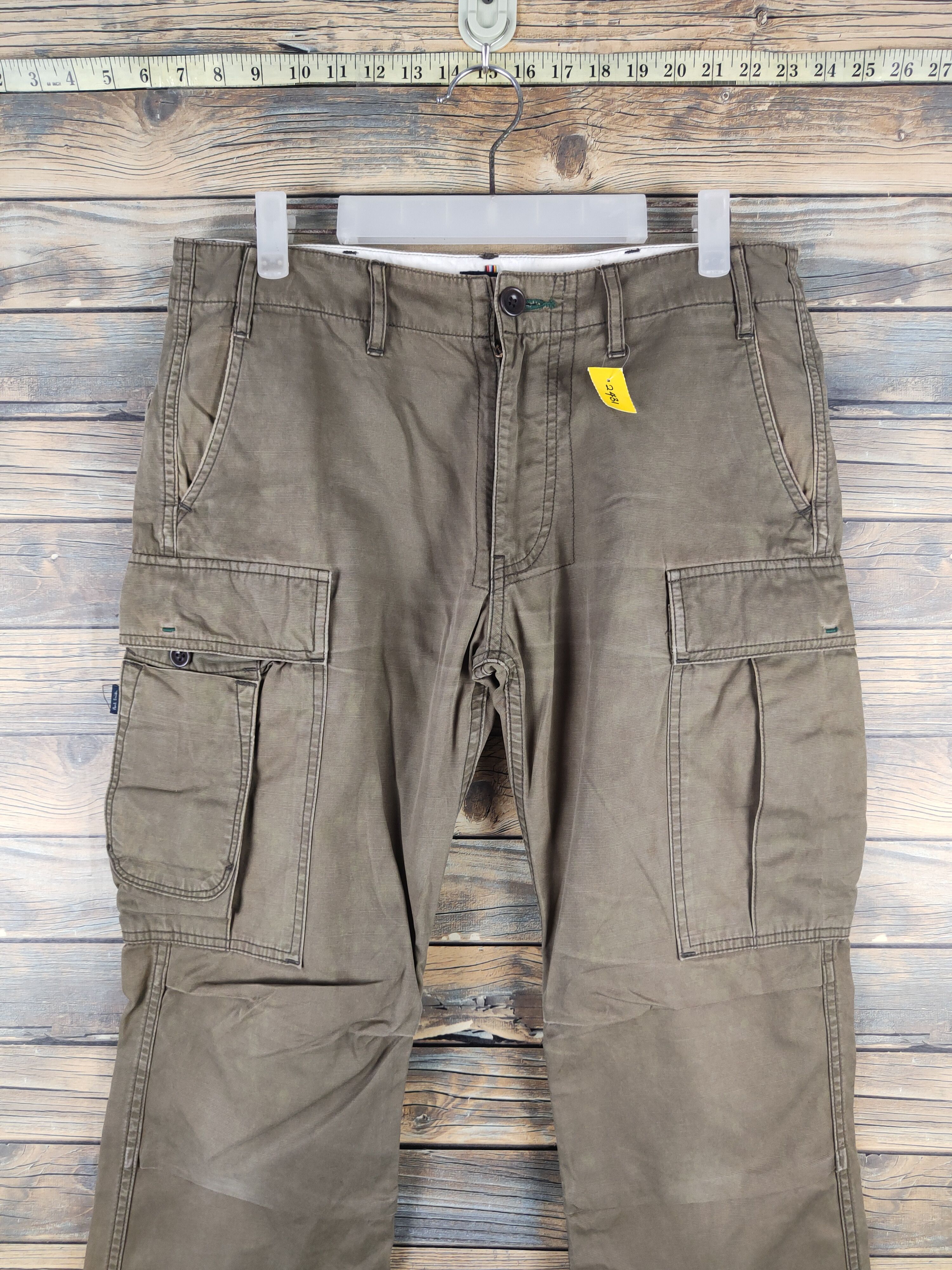 Paul Smith DL Paul Smith Beige Multipocket Cargo Pants #2431 Size US 31 - 2 Thumbnail