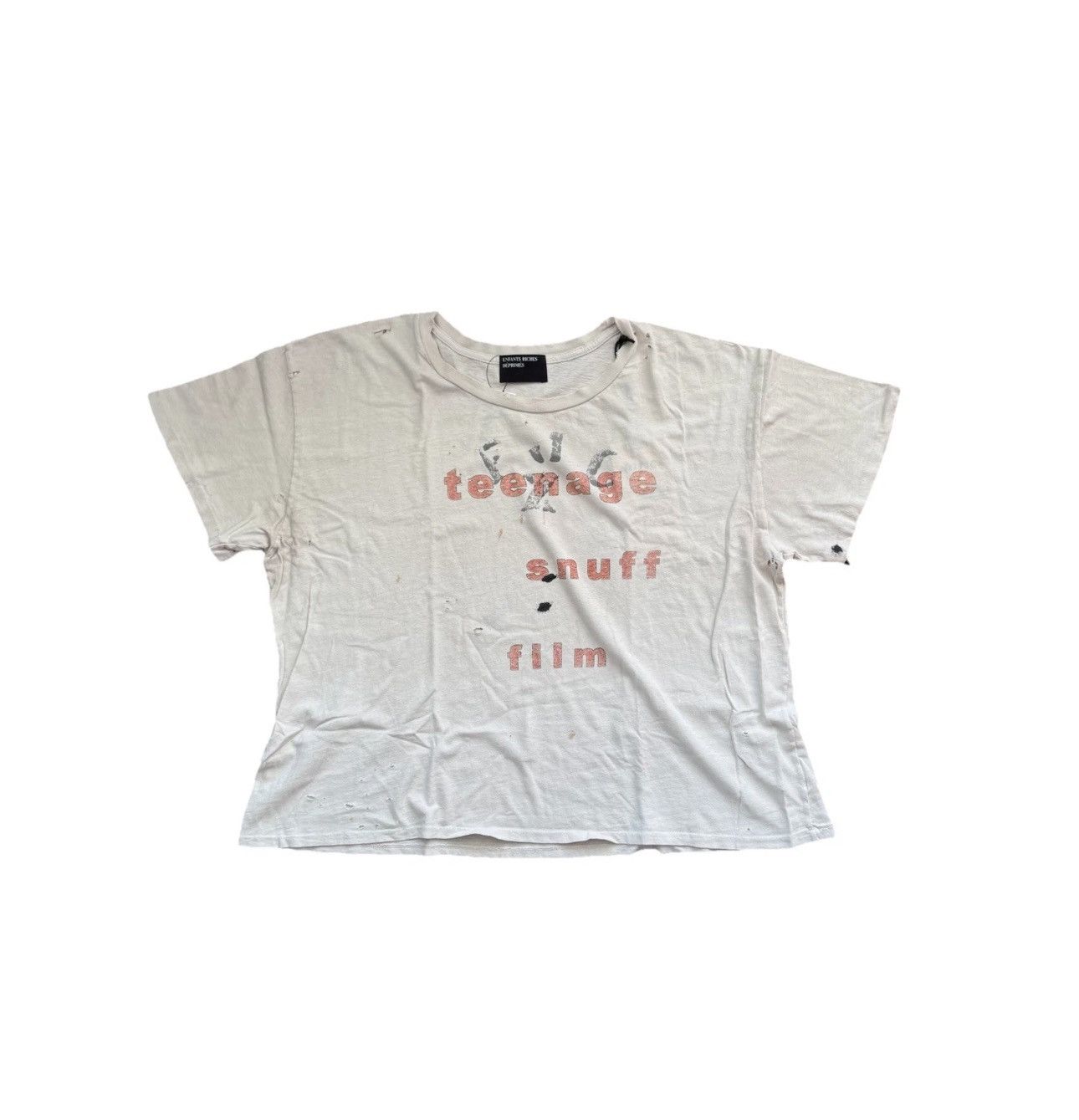 Enfants Riches Deprimes TEENAGE STUFF ARMY WHITE T-SHIRT Size US M / EU 48-50 / 2 - 1 Thumbnail