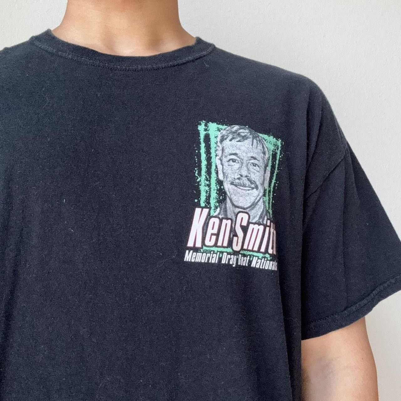 Vintage Vintage Ken Smith 2000s Racing Graphics Black Tee Shirt Size US XL / EU 56 / 4 - 4 Thumbnail