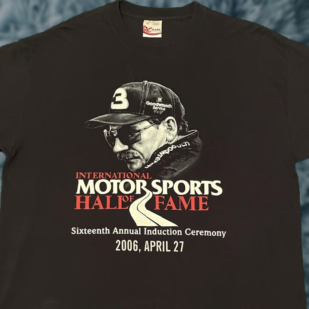 Chase Authentics VINTAGE Nascar Dale Earnhardt Hall Of Fame Annual VTG 2006 Shirt Mens XL Black 90s Nascar Mens Tee Size US XL / EU 56 / 4 - 1 Thumbnail