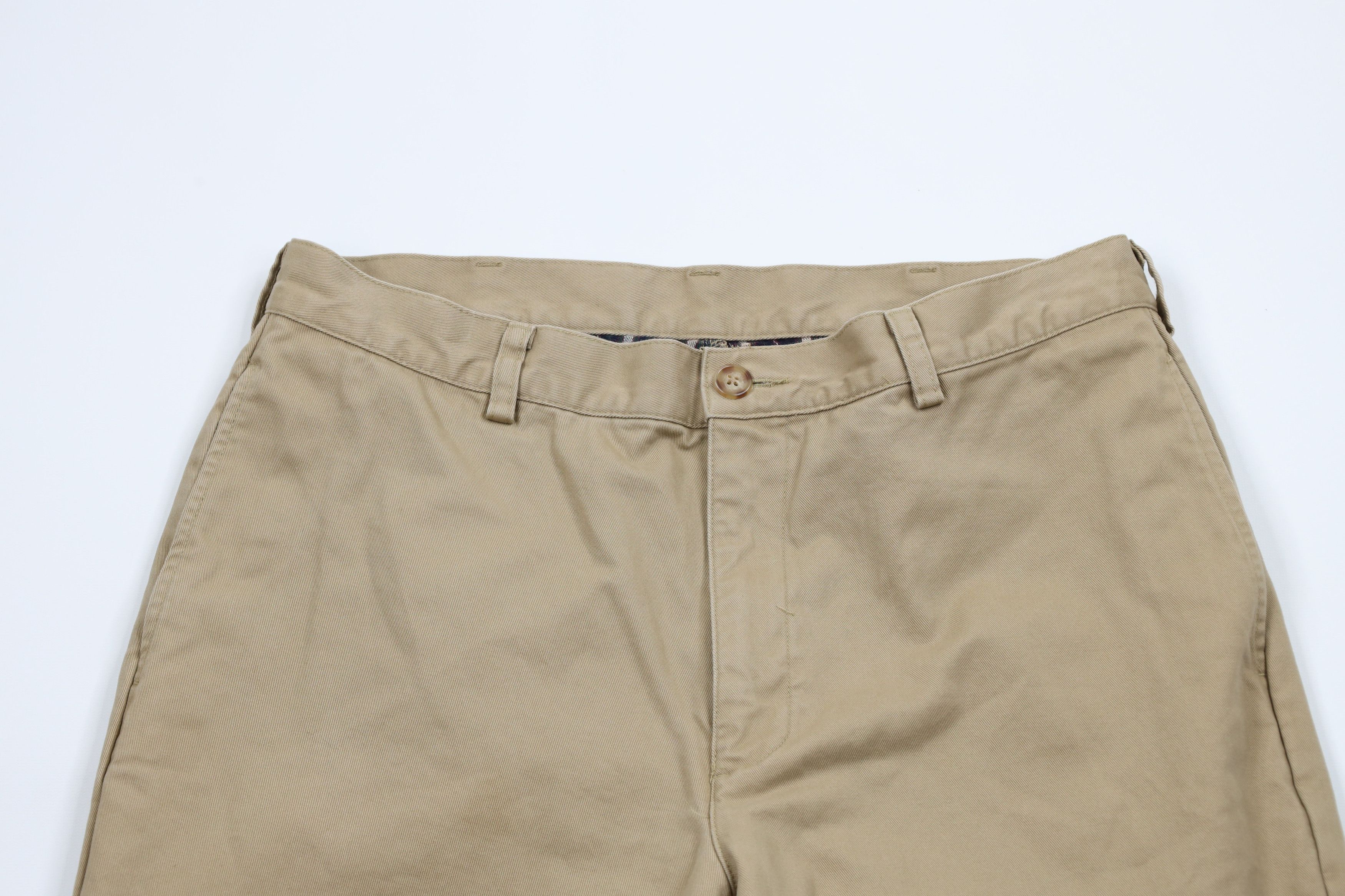 L.L. Bean × Vintage Vintage LL Bean Straight Leg Chino Pants Trousers Beige Size US 33 - 3 Thumbnail
