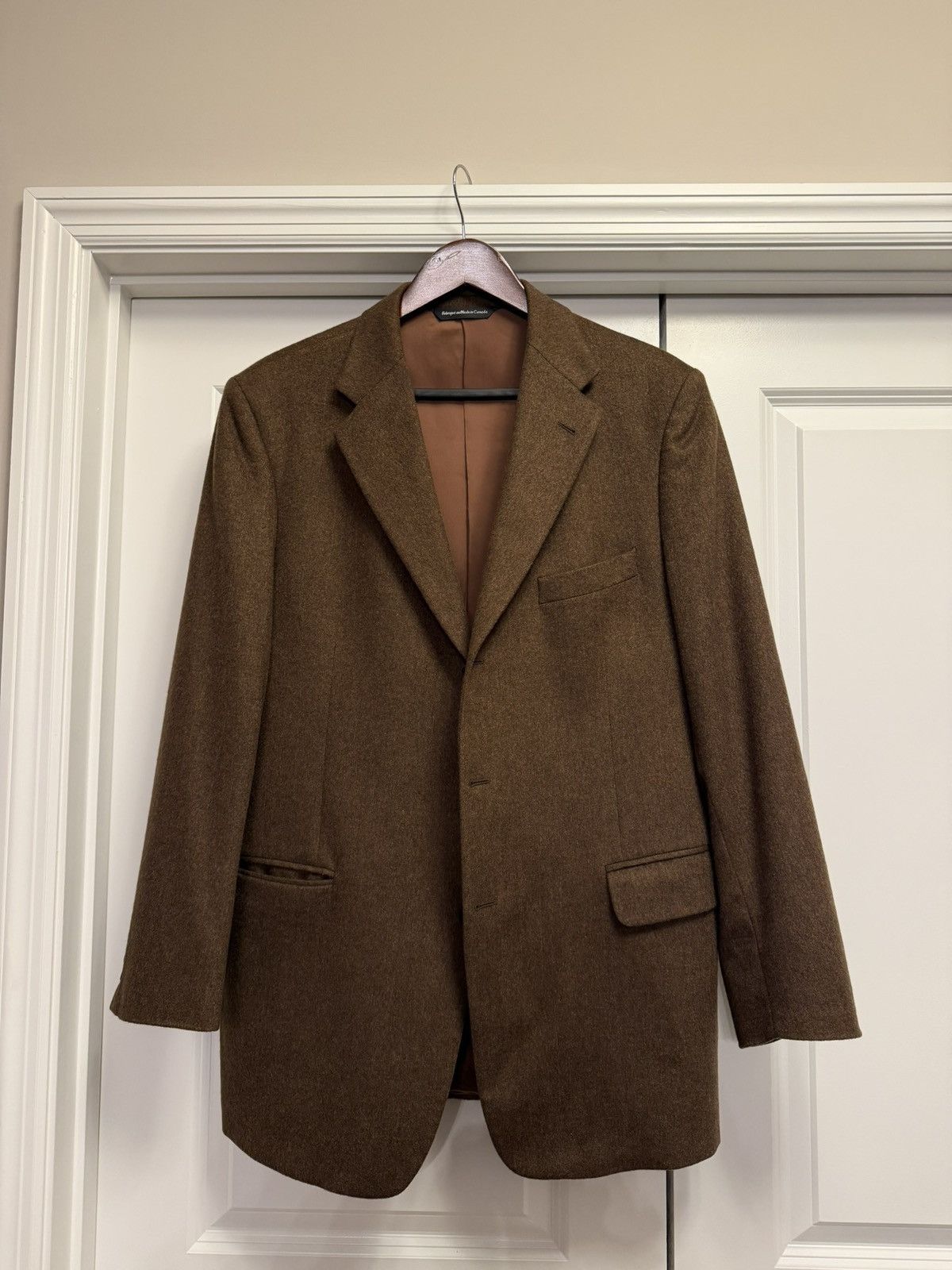 Coppley Coppley 100% Cashmere Brown Blazer-Luxury Sport Coat Size 42R - 1 Thumbnail