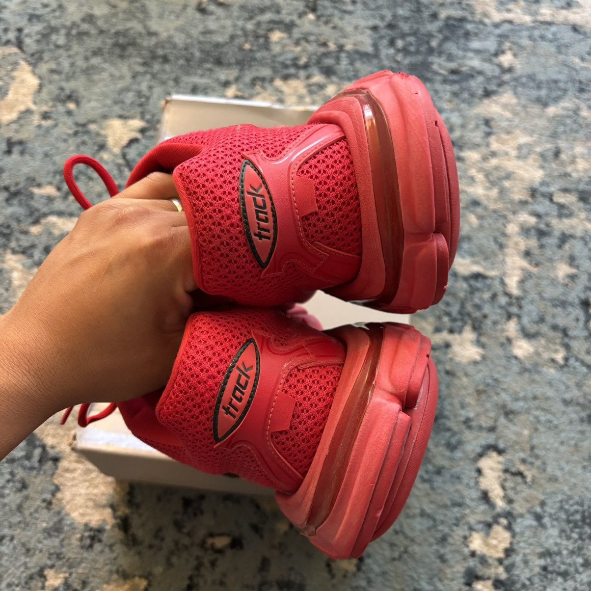 Balenciaga Balenciaga Track.3 Red Sneakers Brand New Size 12 Og All Size US 12 / EU 45 - 5 Thumbnail