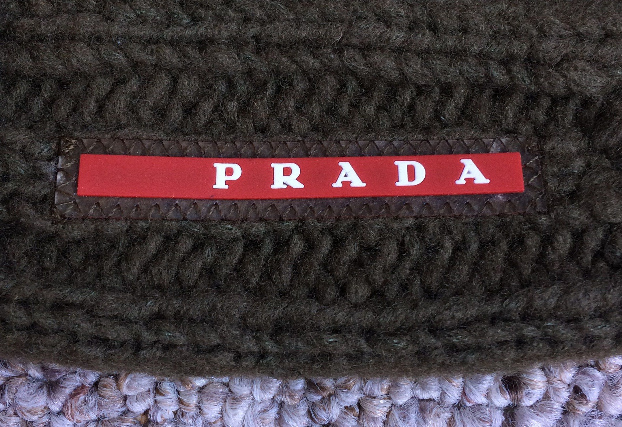 Prada Prada Linea Rossea Logo Beanie Hat Size ONE SIZE - 2 Thumbnail