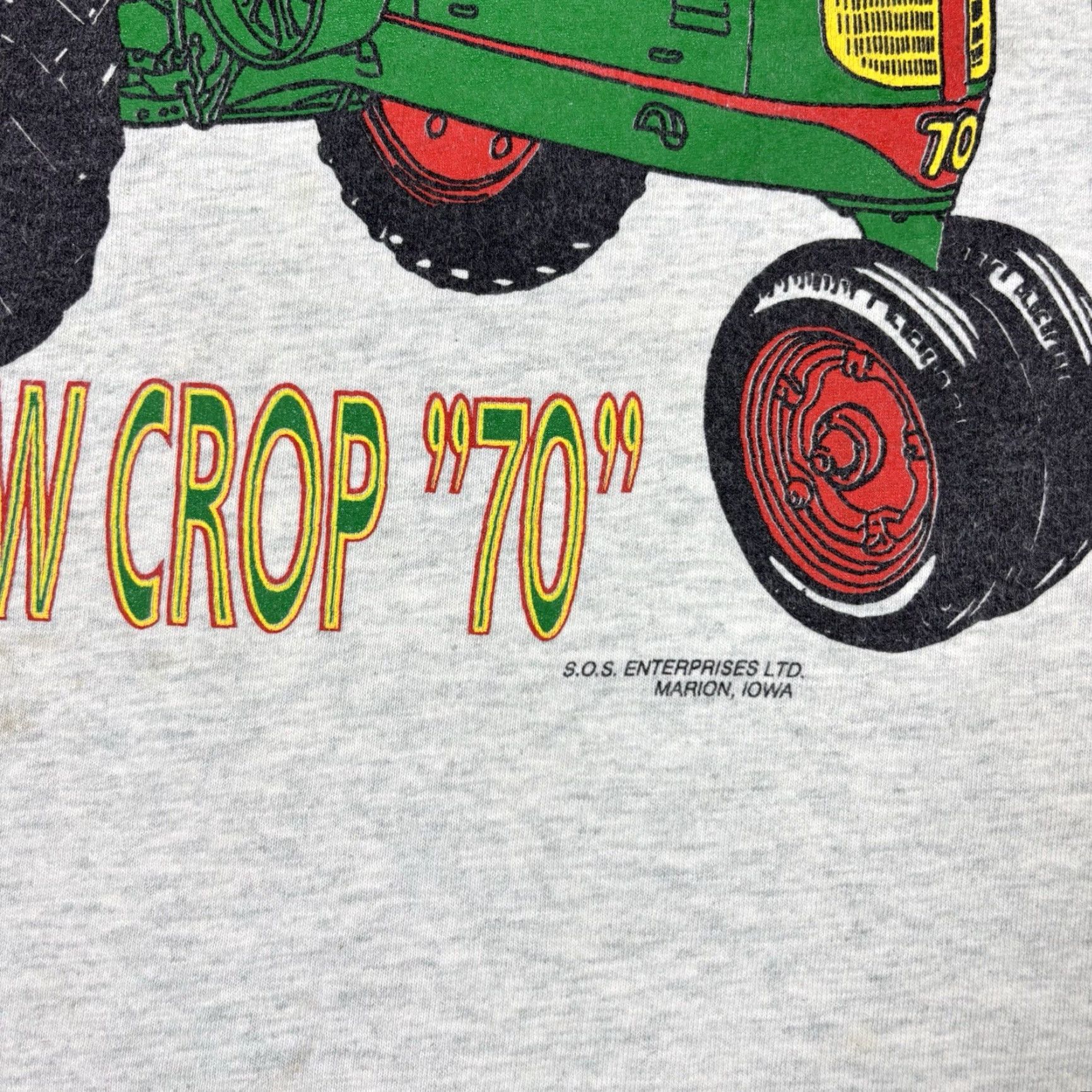 Fruit Of The Loom VINTAGE Fruit of the Loom T-Shirt White 90s Crew Neck Short Sleeve XL Mens Car Stitch Graphic Print Vintage Aged Heavyweight Cotton Blend Old School Size US XL / EU 56 / 4 - 6 Thumbnail