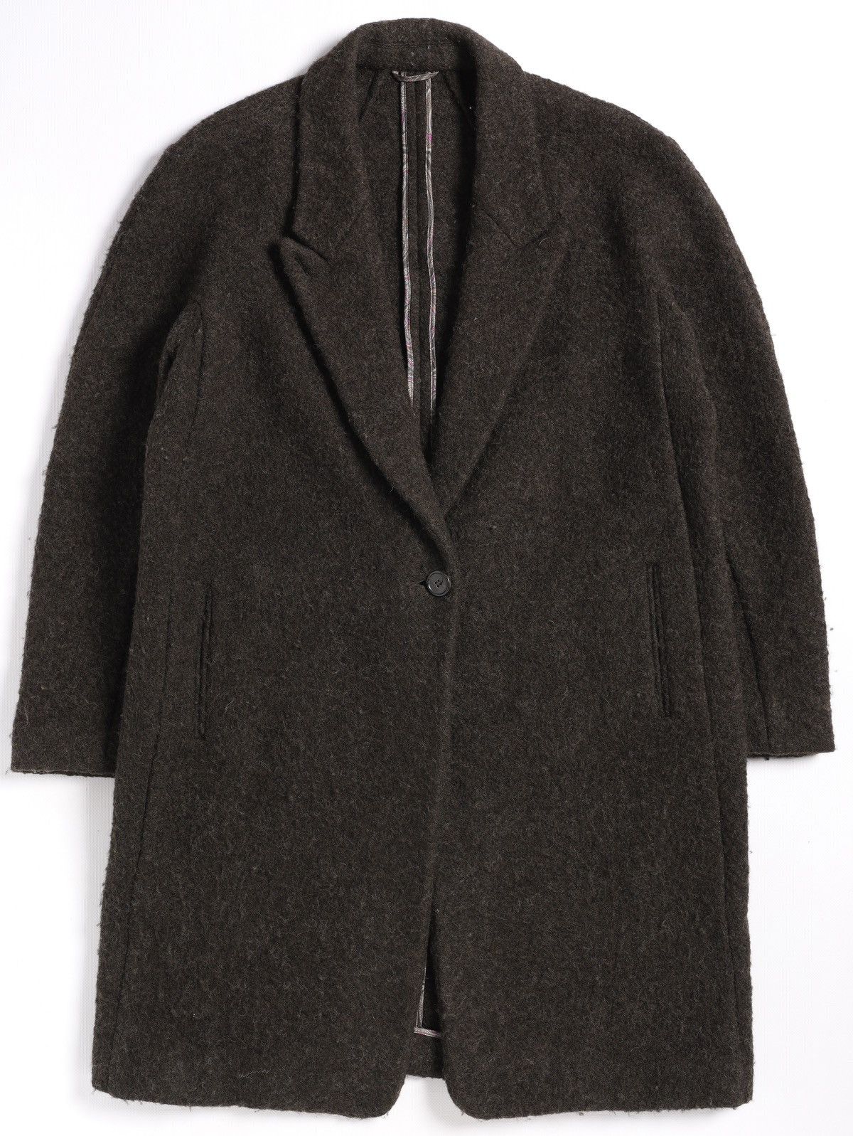 Etro Etro Milano Lana Wool Long Coat Brown Khaki Olive Jacket Size US M / EU 48-50 / 2 - 8 Thumbnail