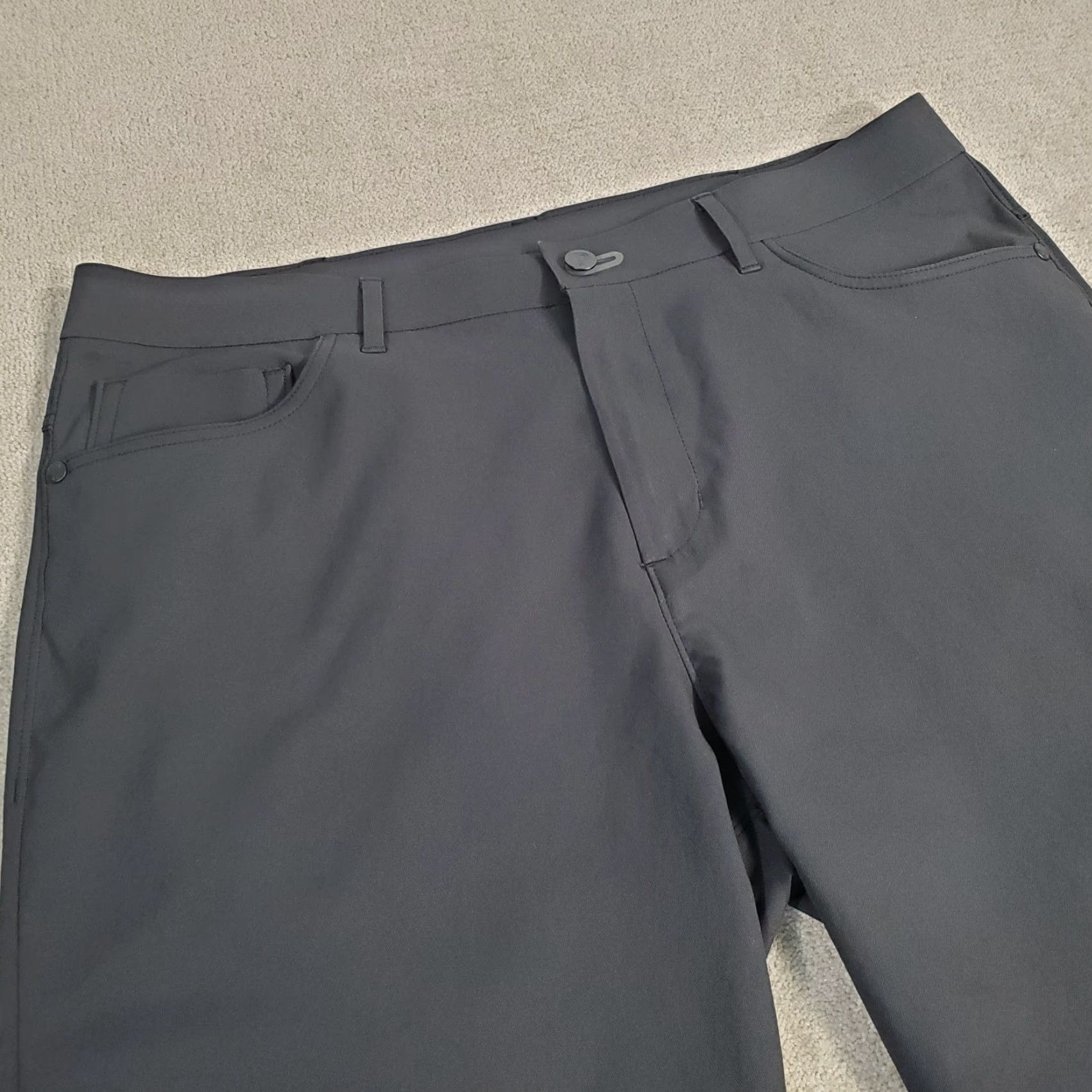Vintage Public Rec Pants Mens 36x32 Black Straight Performance Lightweight Stretch Tech Chino Pockets Regular Inseam 32 Mens Size US 36 / EU 52 - 2 Thumbnail