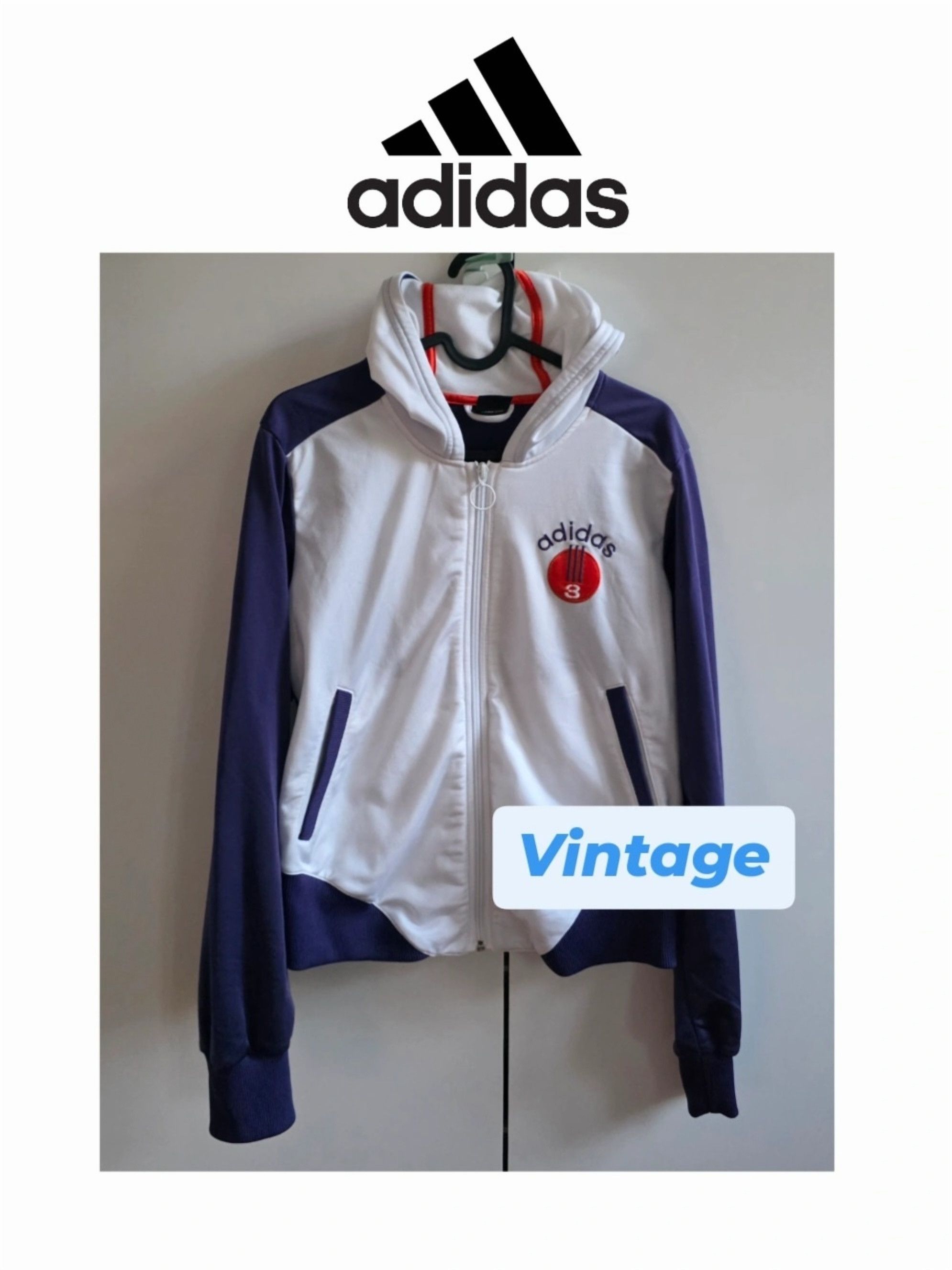 Adidas Adidas 3 women's sweatshirt M vintage 2003 Y2K Size M / US 6-8 / IT 42-44 - 1 Thumbnail