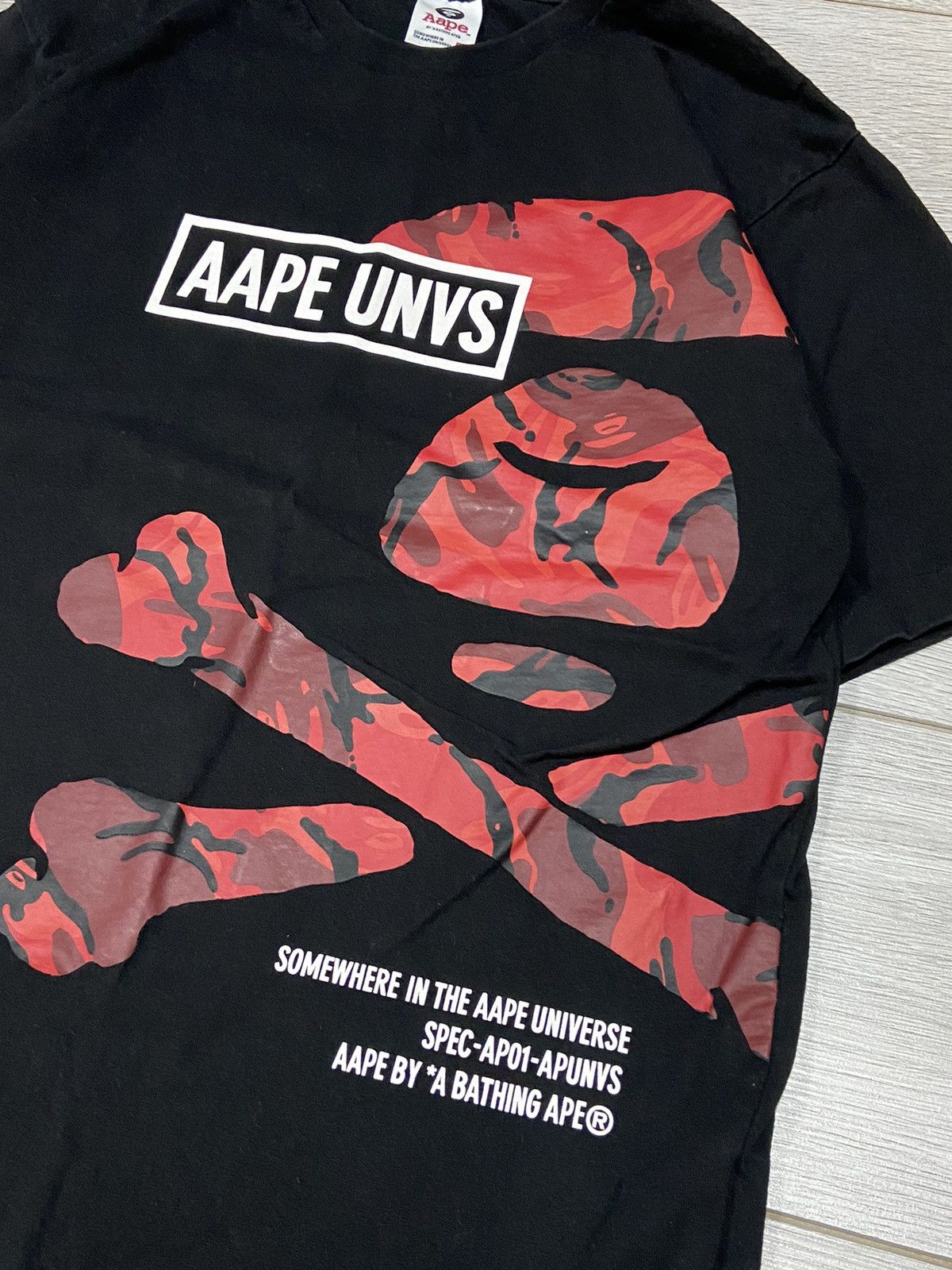 Aape Aape universe skull big logo head t-shirt Size US M / EU 48-50 / 2 - 4 Thumbnail