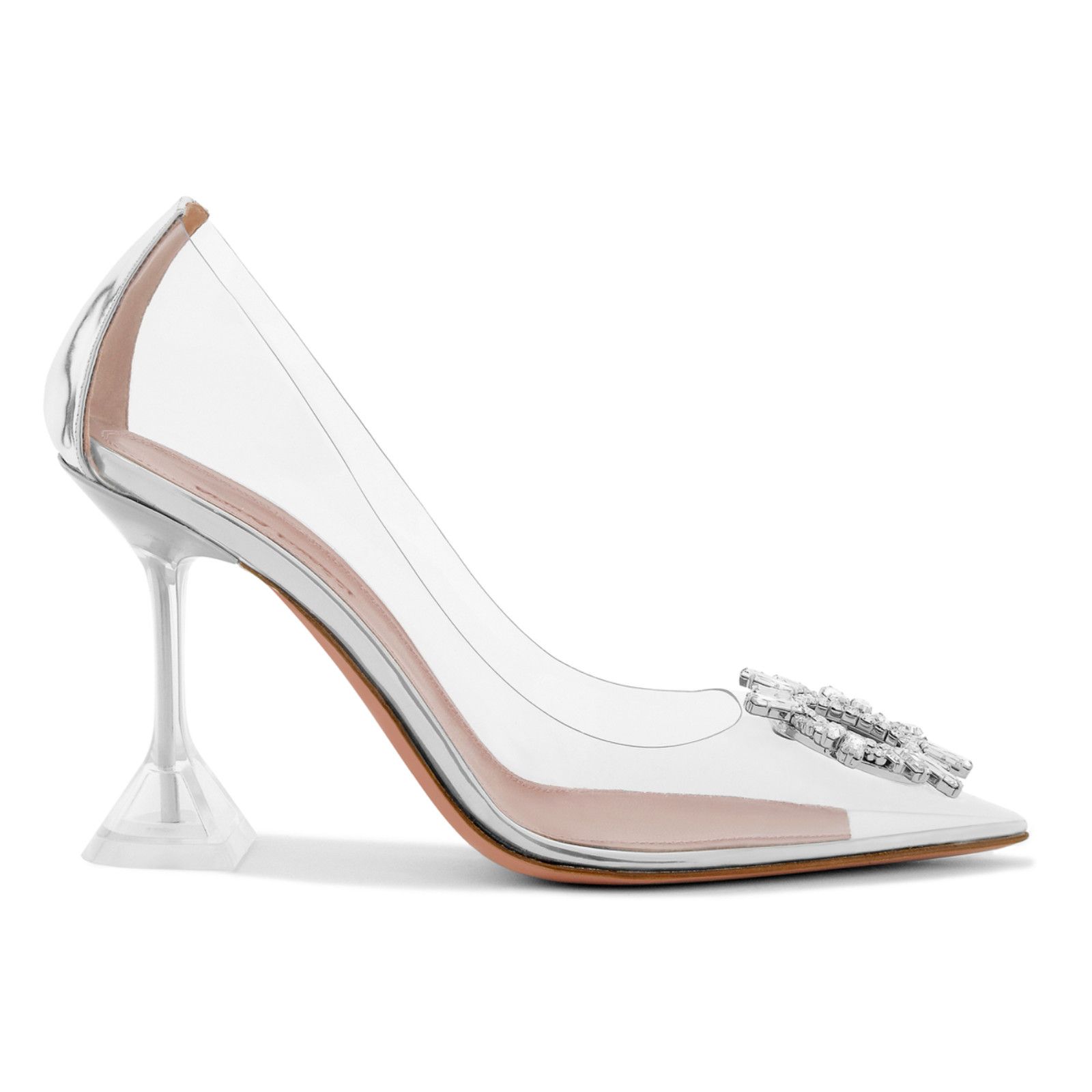 Amina Muaddi Amina Muaddi 95 Begum Pump Clear Transparent Glass Crystal Size US 6 / IT 36 - 1 Thumbnail